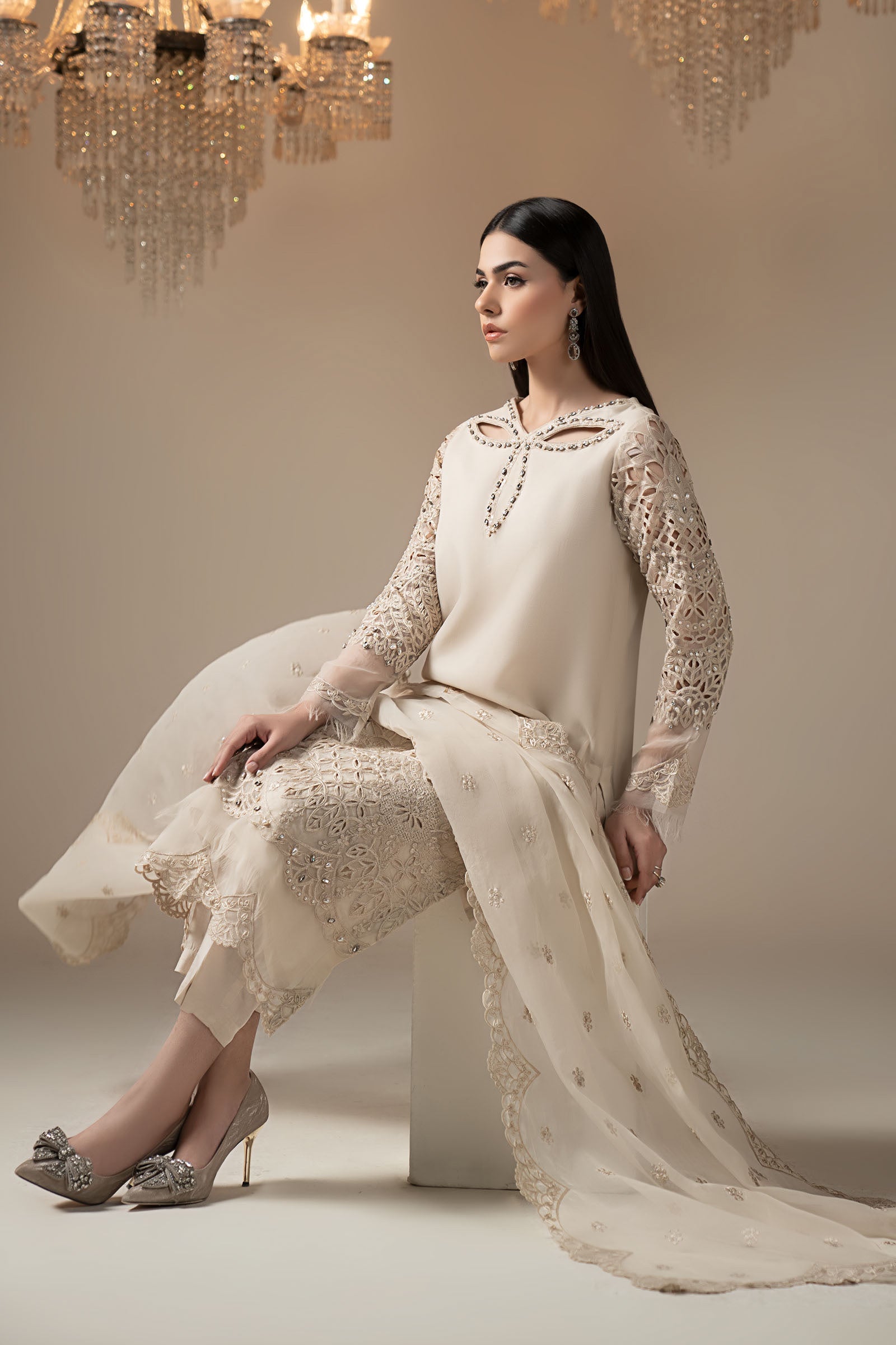 Maria B | Eid Collection 26 | 3 Piece Embroidered Organza Suit