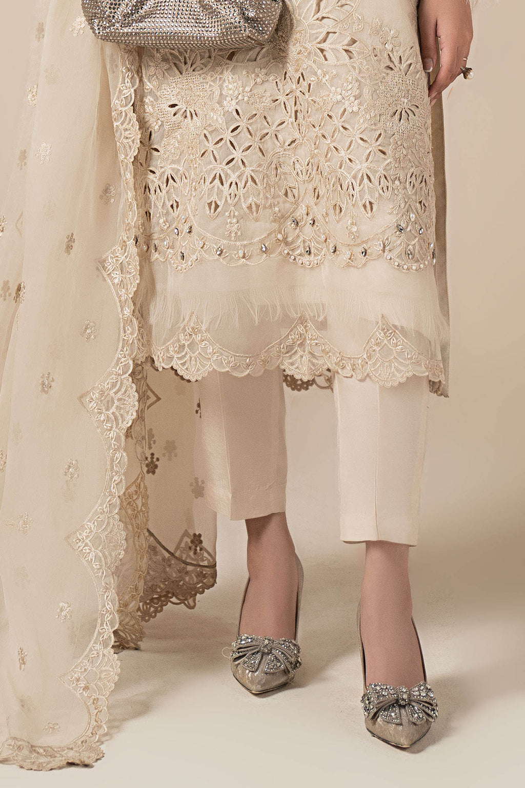 Maria B | Eid Collection 26 | 3 Piece Embroidered Organza Suit
