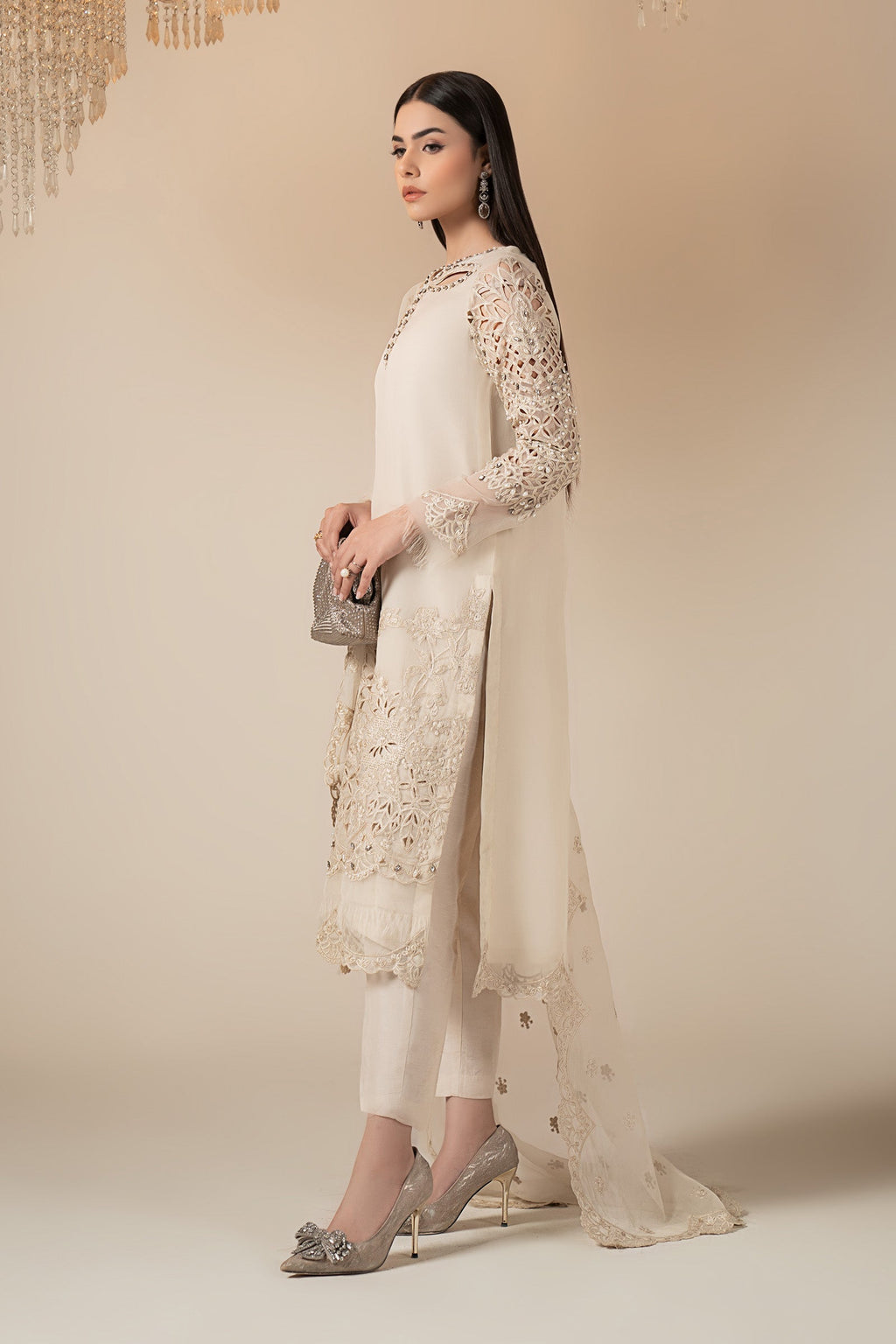 Maria B | Eid Collection 26 | 3 Piece Embroidered Organza Suit
