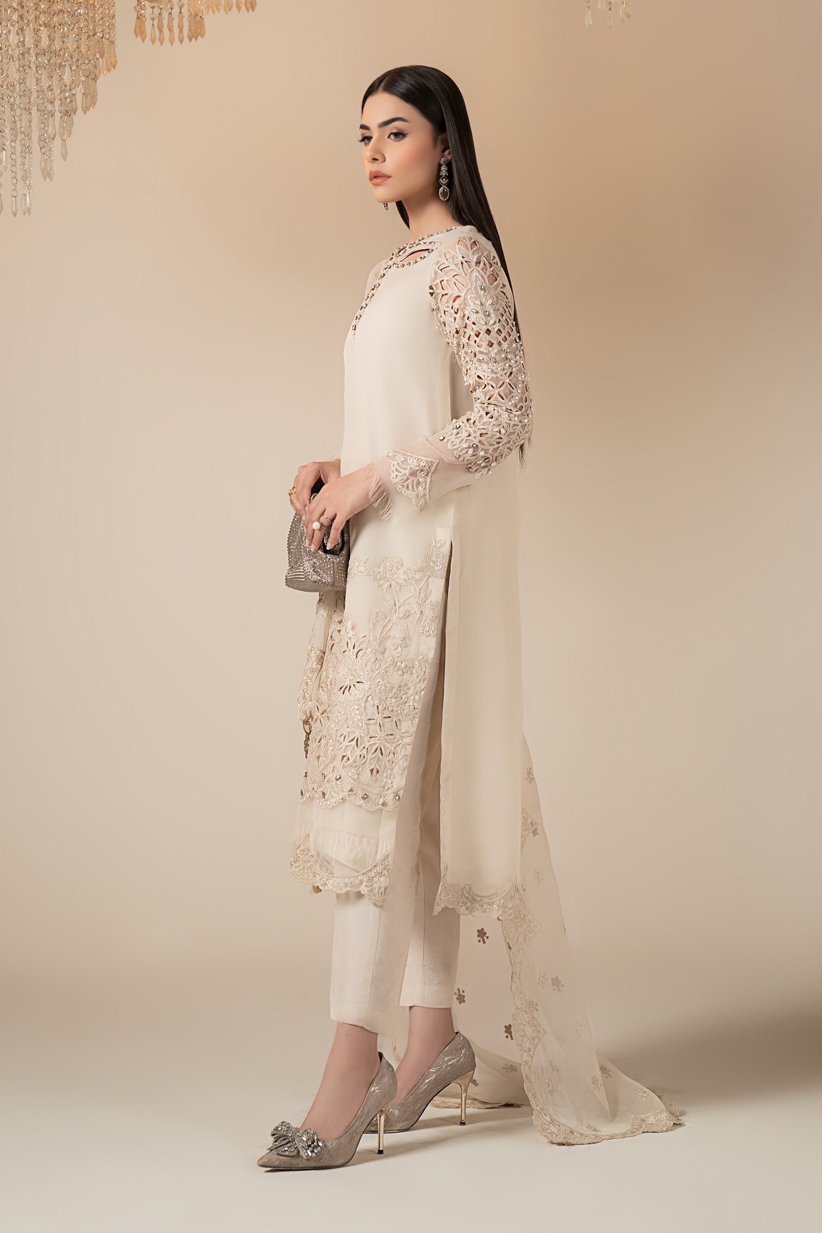Maria B | Eid Collection 26 | 3 Piece Embroidered Organza Suit