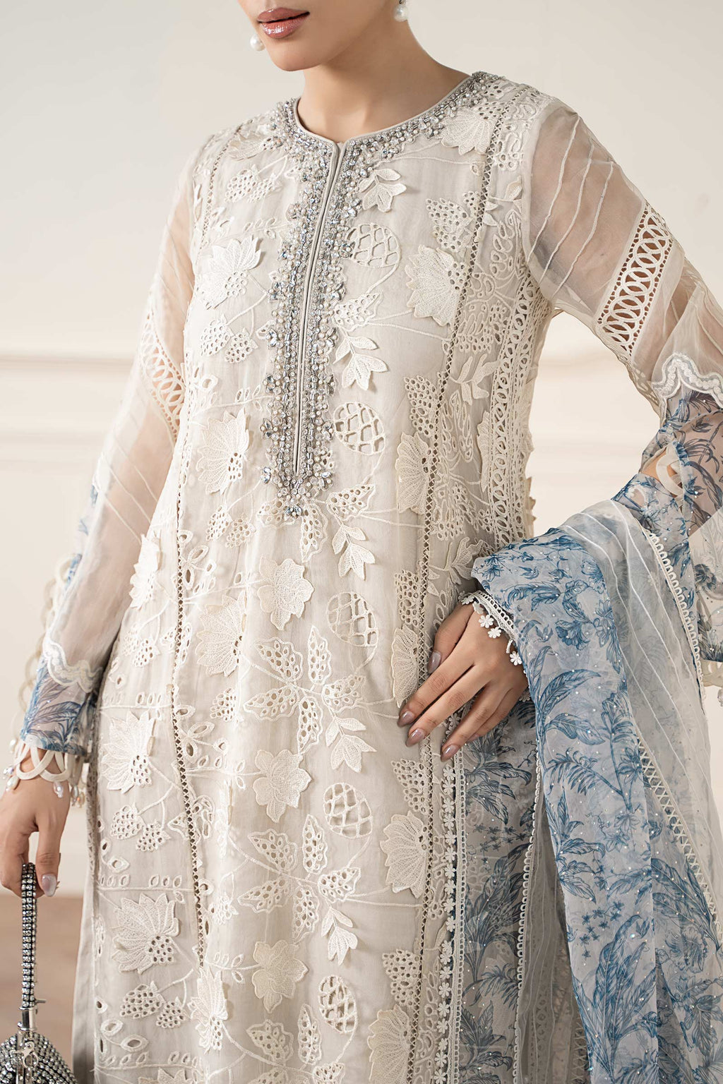 Maria B | Pre Fall 25 | Organza Suit 05