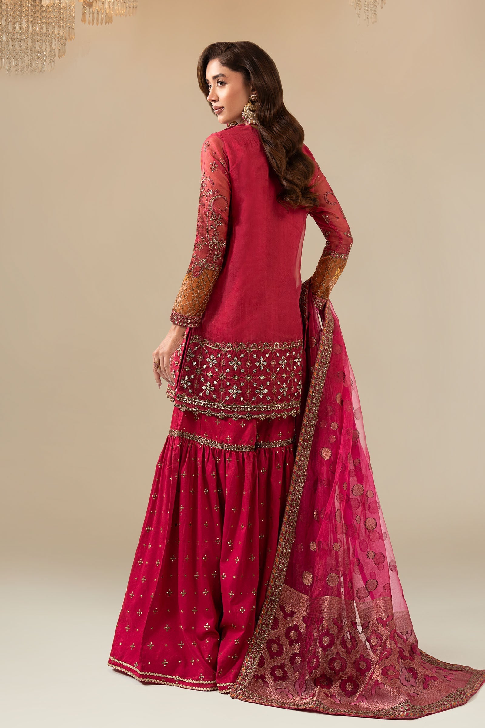 Maria B | Eid Collection 26 | 3 Piece Embroidered Organza Suit