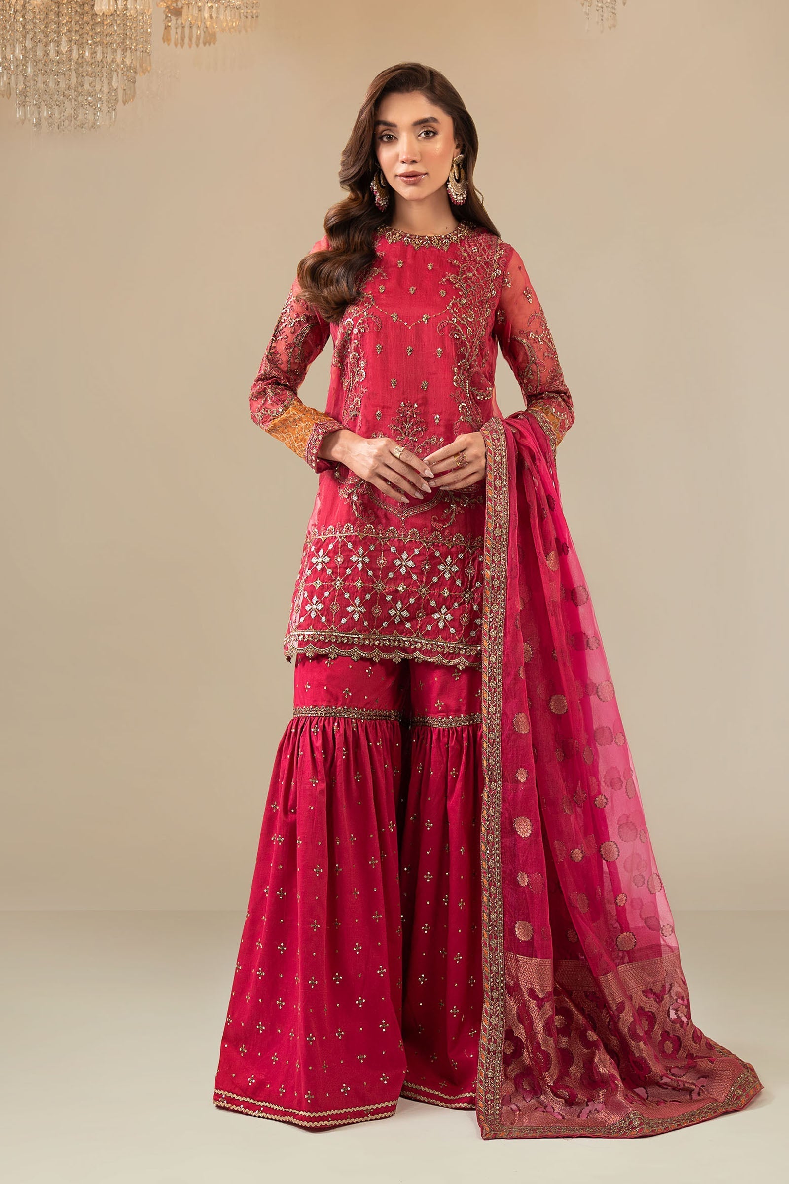 Maria B | Eid Collection 26 | 3 Piece Embroidered Organza Suit