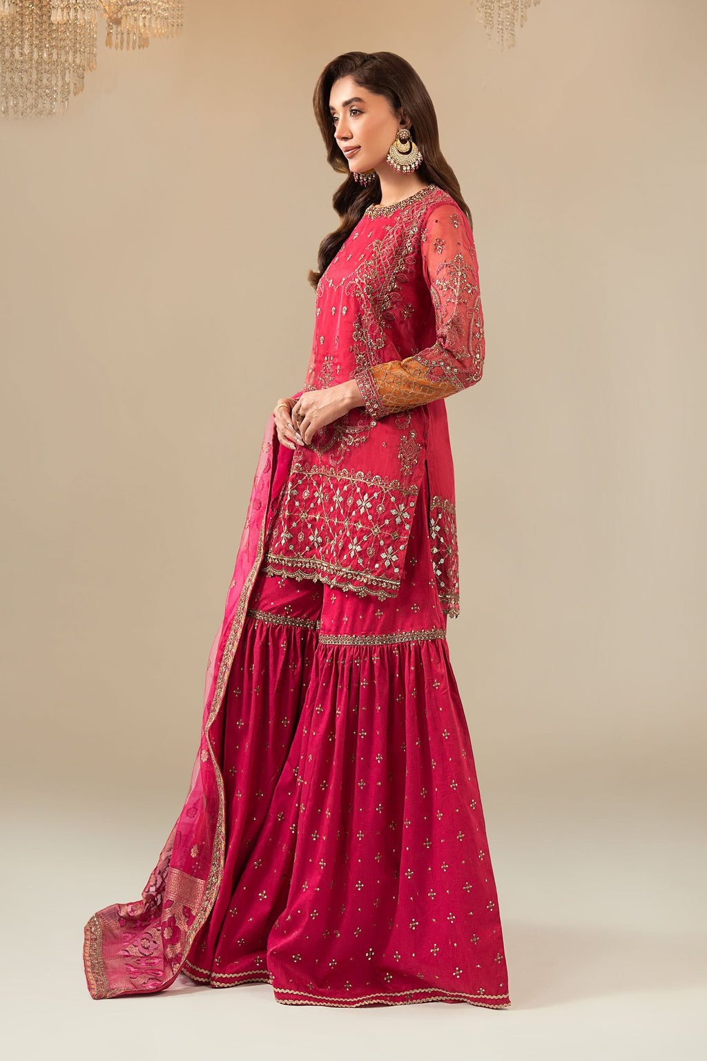 Maria B | Eid Collection 26 | 3 Piece Embroidered Organza Suit