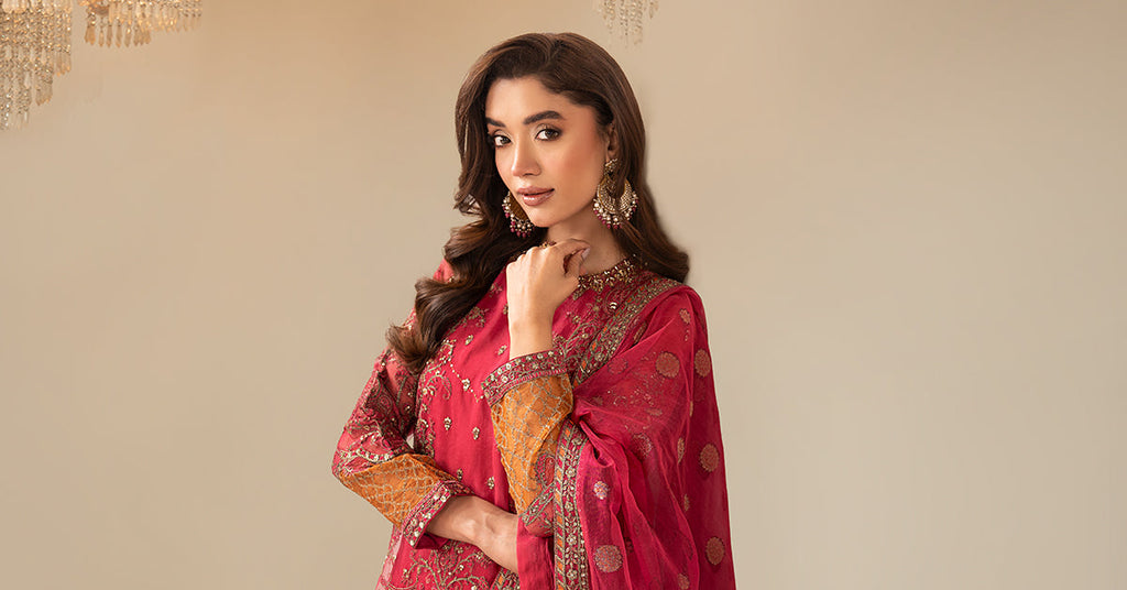 Maria B | Eid Collection 26 | 3 Piece Embroidered Organza Suit