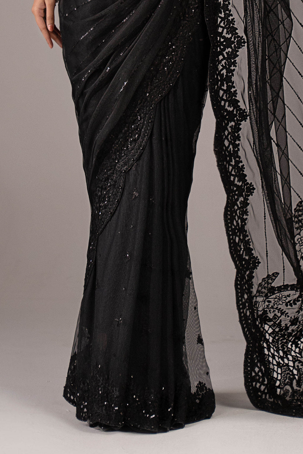 Maria B | Eid Collection 26 | Embroidered Net Saree