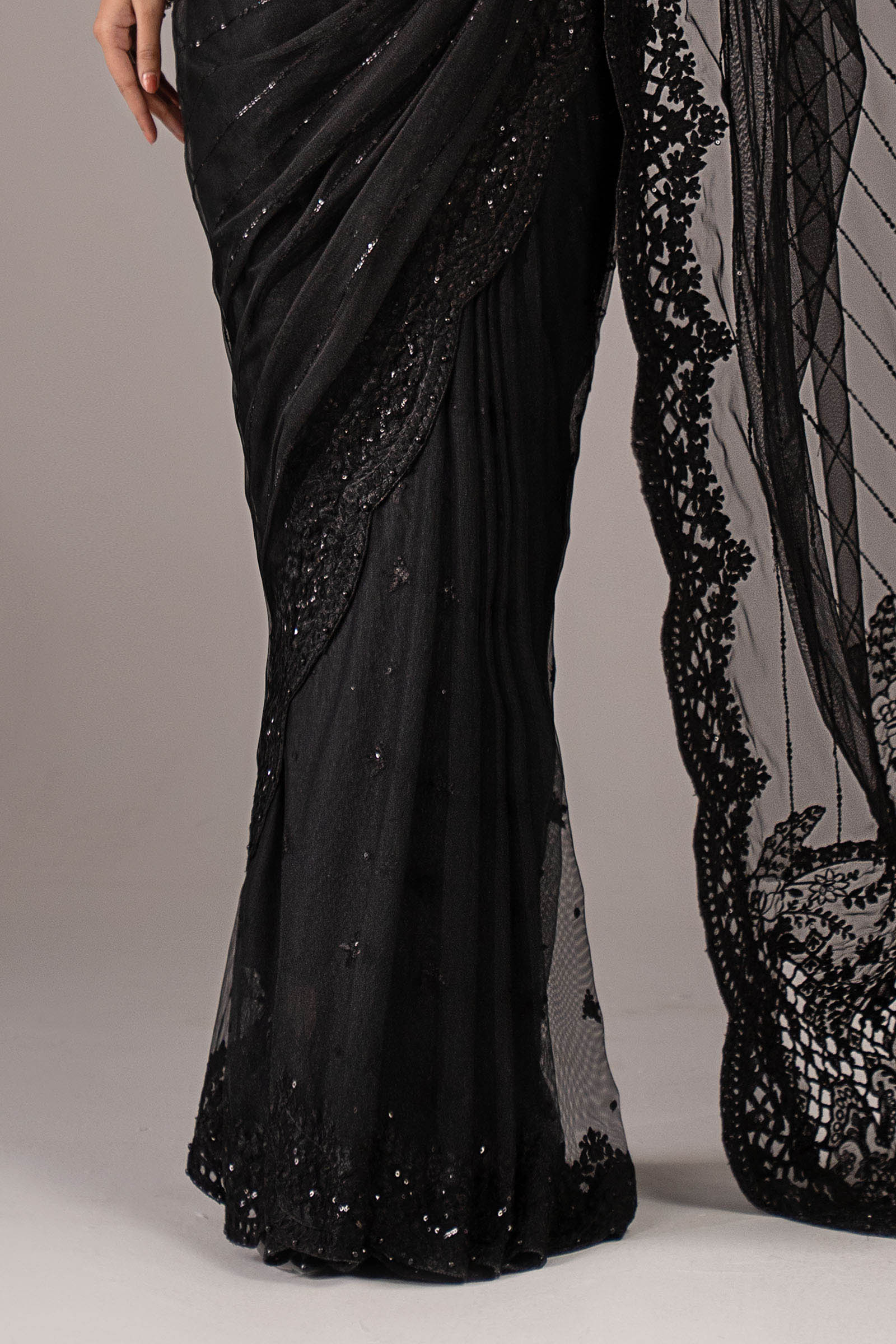 Maria B | Eid Collection 26 | Embroidered Net Saree