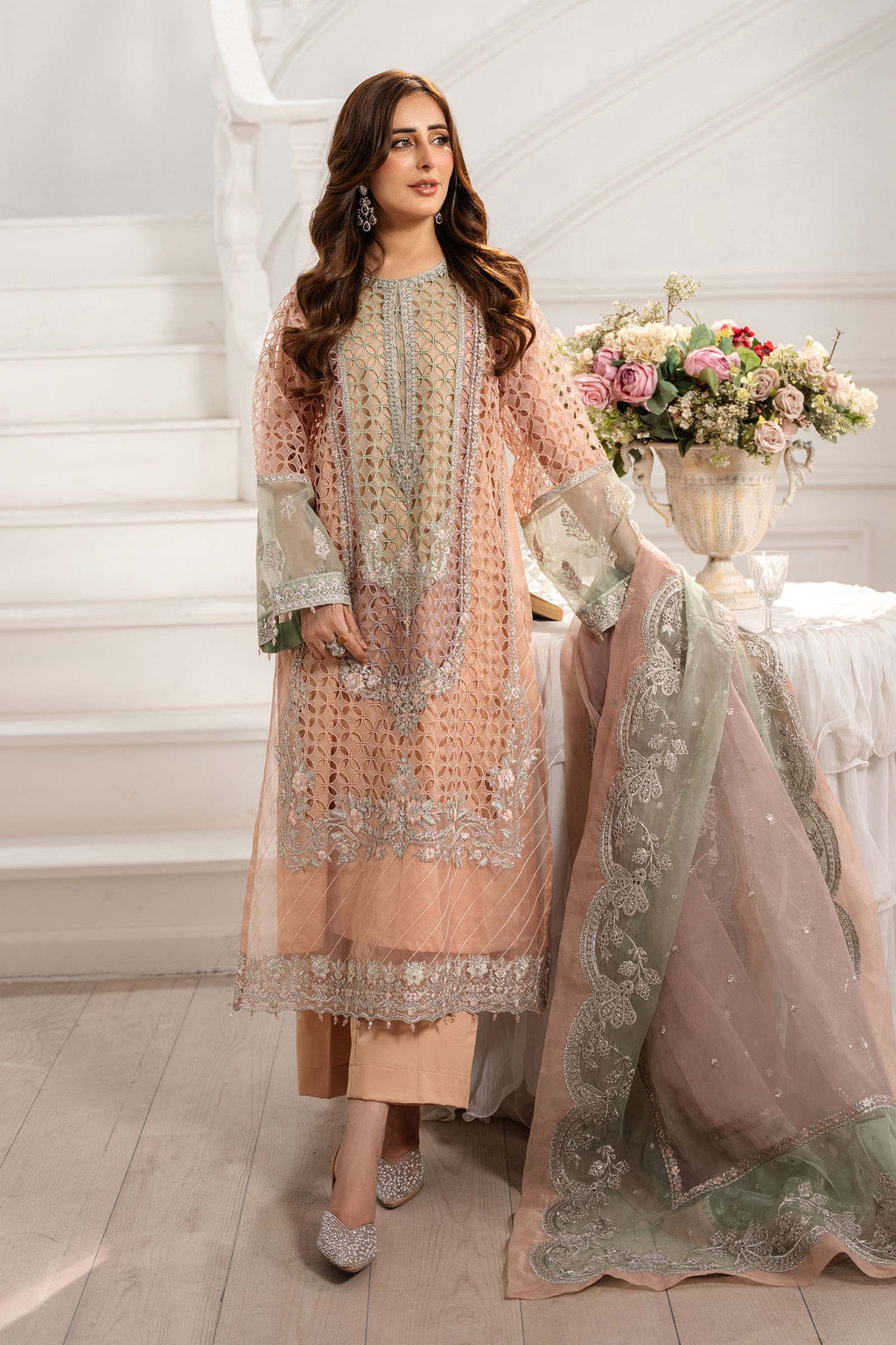 Maria B | Pre Fall 25 | Organza Suit 18