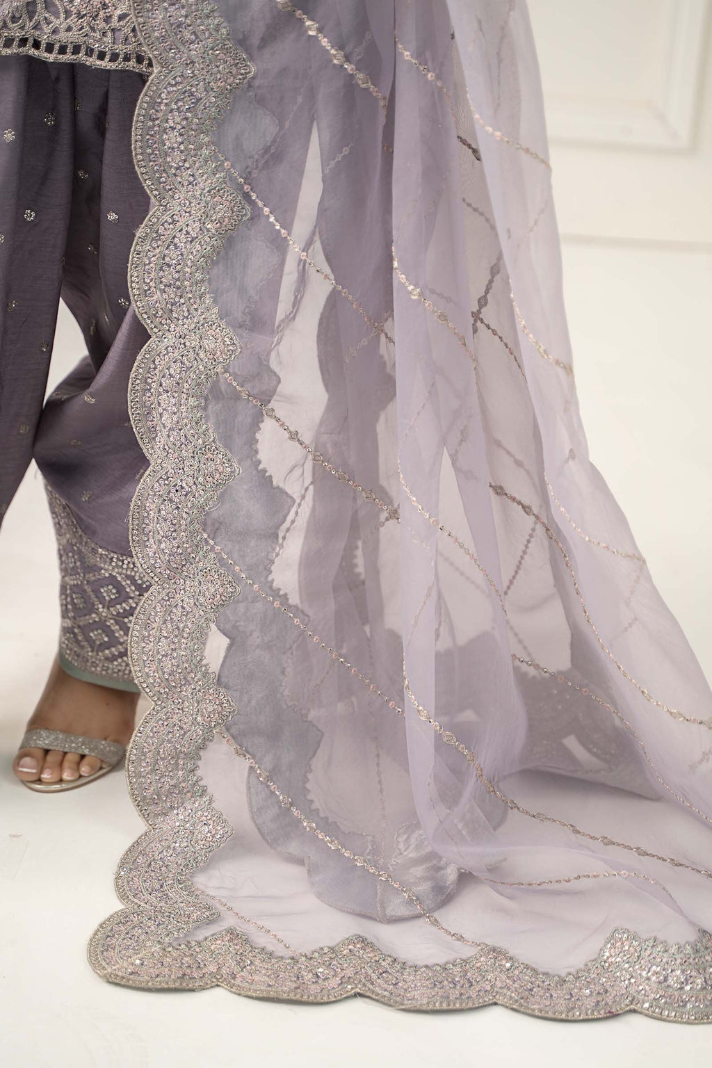 Maria B | Eid Collection 26 | 3 Piece Embroidered Raw Silk Suit