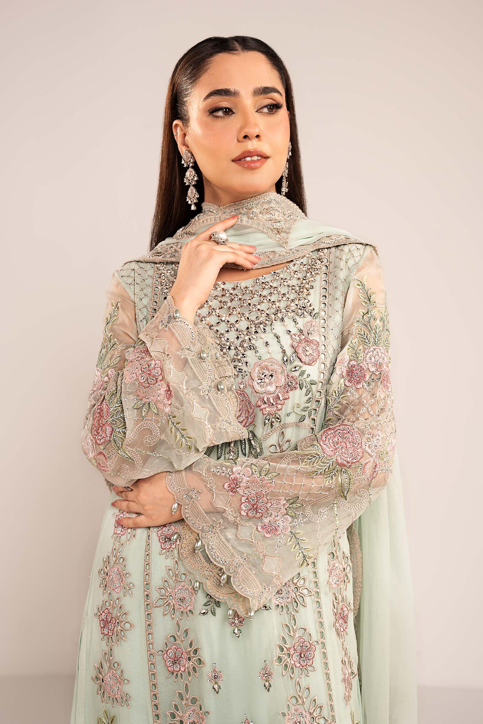 Maria B | Eid Collection Formals 26 | 3 Piece Embroidered Chiffon Suit