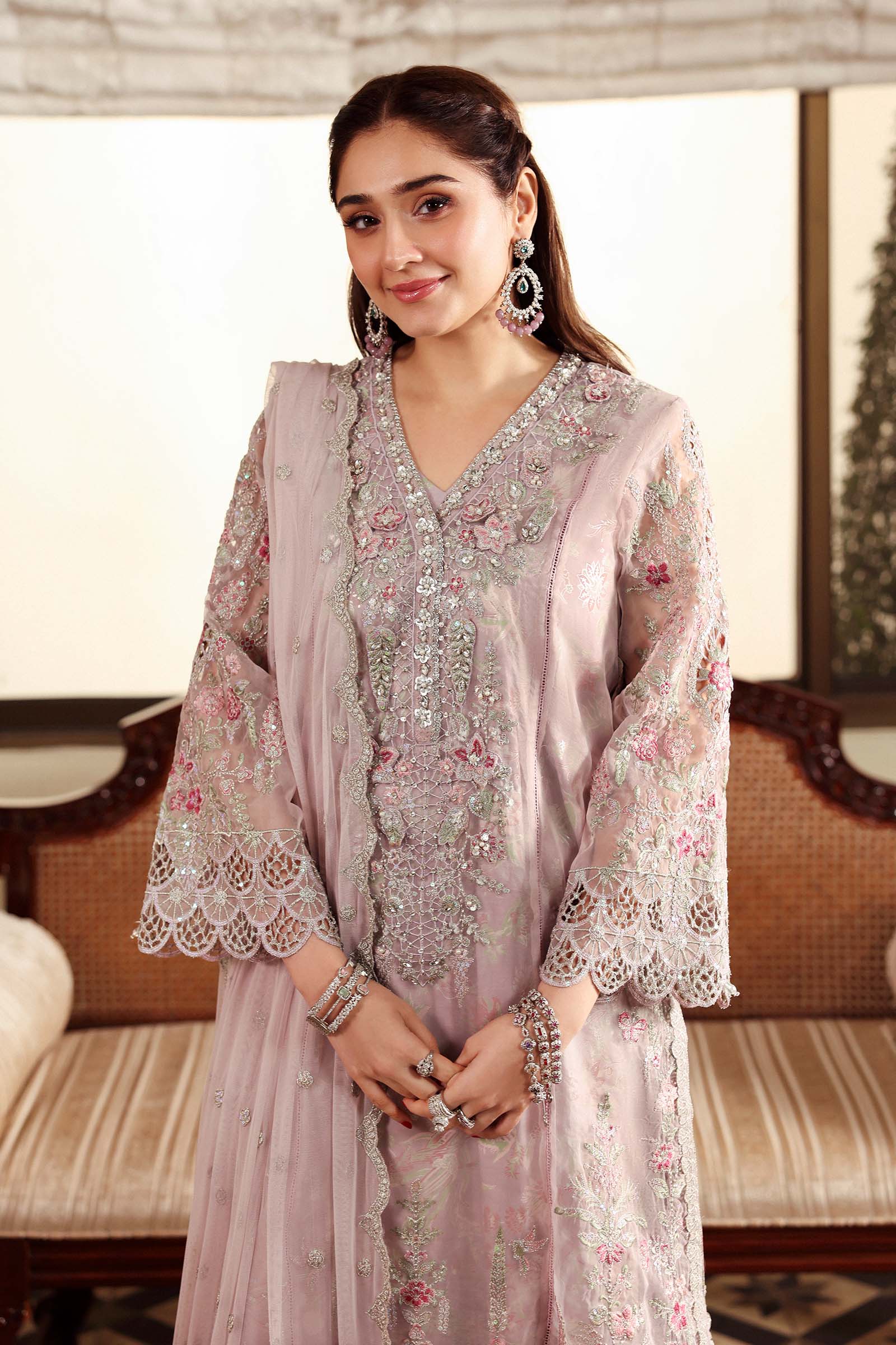 Maria B | Eid Collection 26 | 3 Piece Embroidered Organza Suit