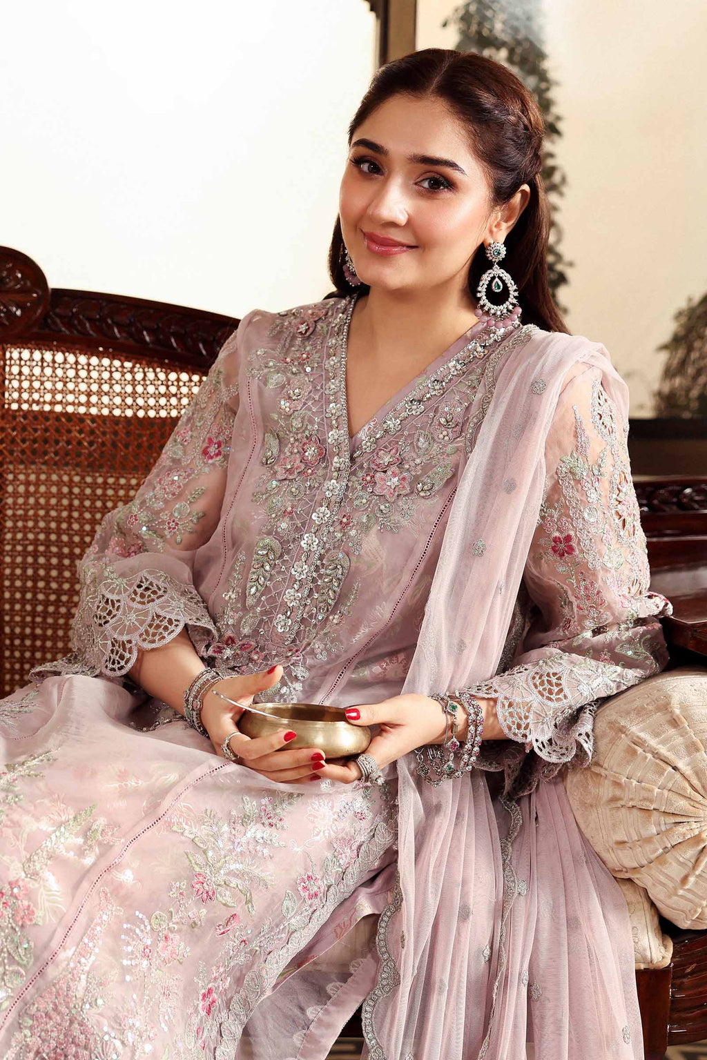 Maria B | Eid Collection 26 | 3 Piece Embroidered Organza Suit