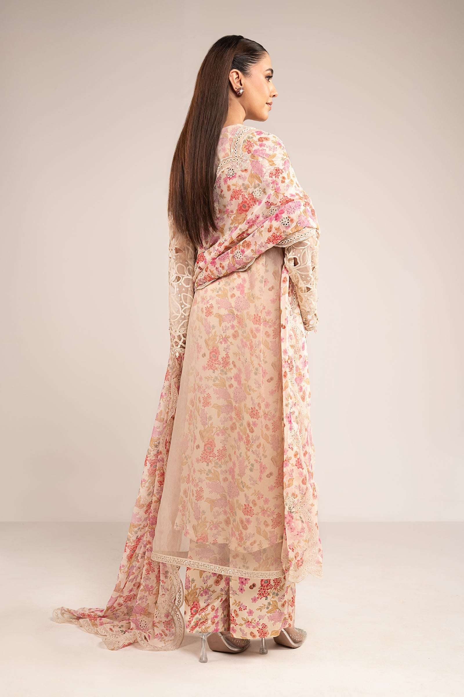 Maria B | Eid Collection Formals 26 | 3 Piece Embroidered Organza Suit