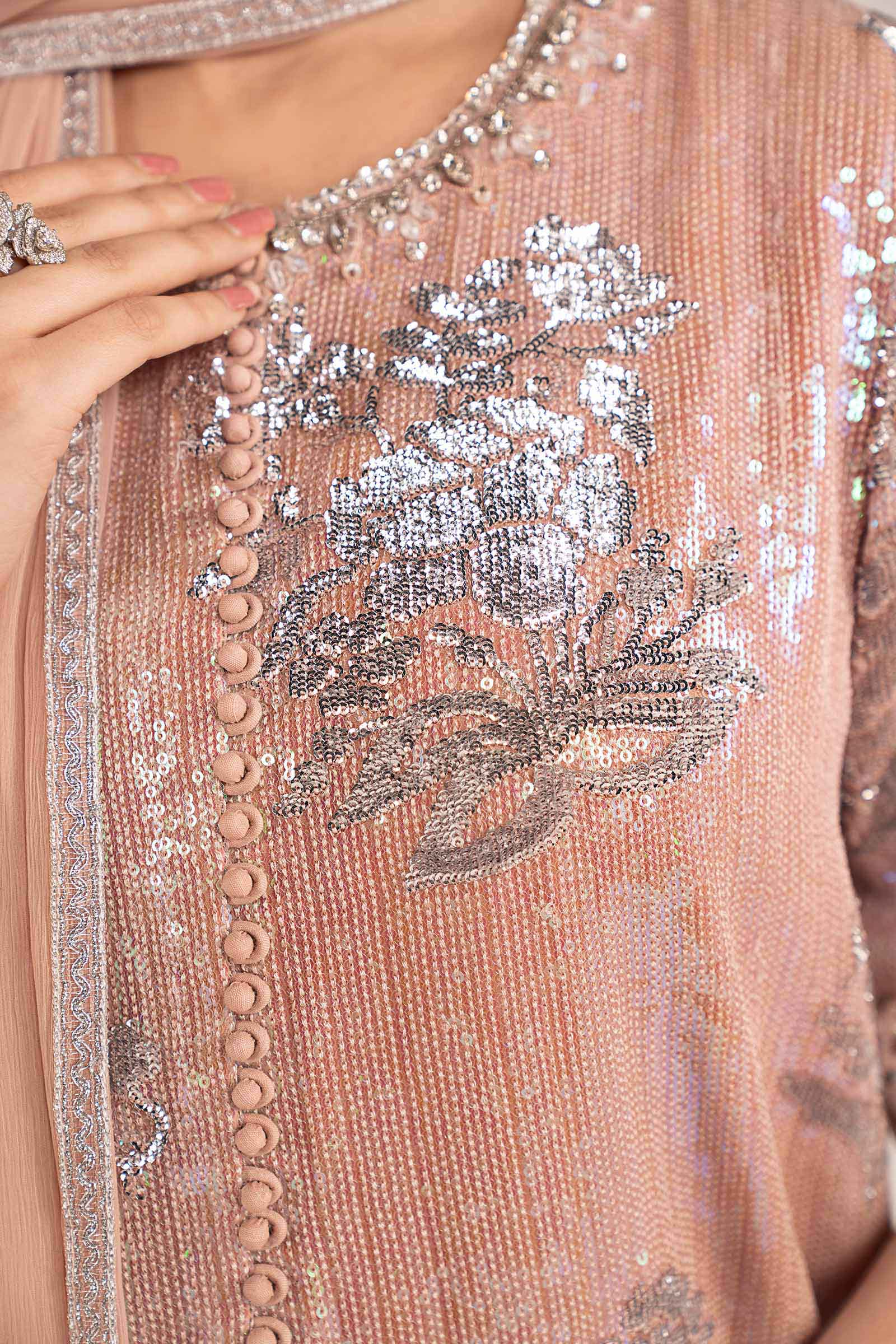 Maria B | Modern Archives | 3 Piece Embroidered Chiffon Suit