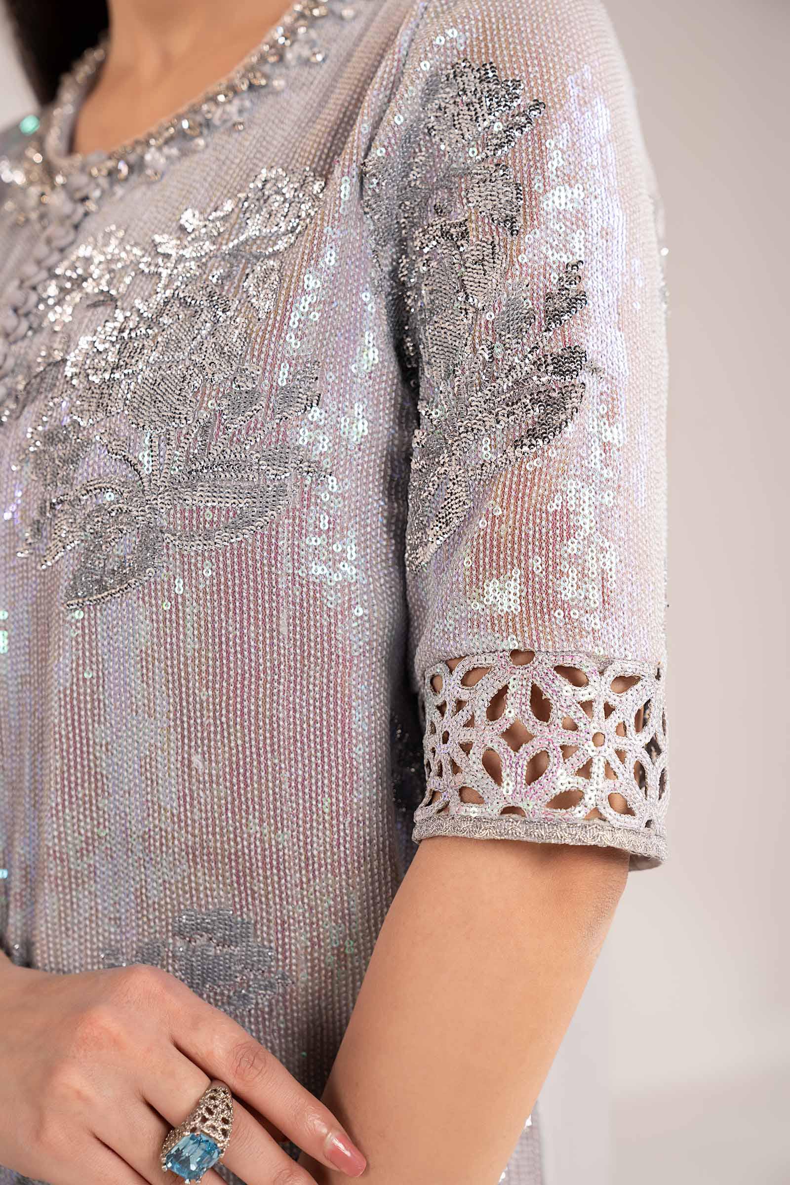 Maria B | Modern Archives | 3 Piece Embroidered Chiffon Suit