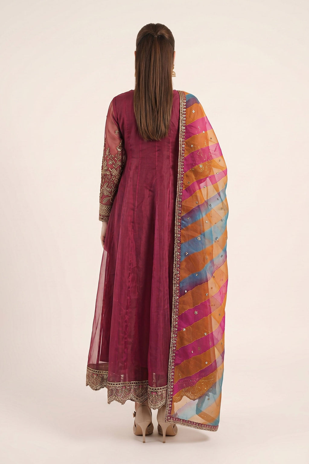 Maria B | Eid Collection 26 | 3 Piece Embroidered Organza Suit
