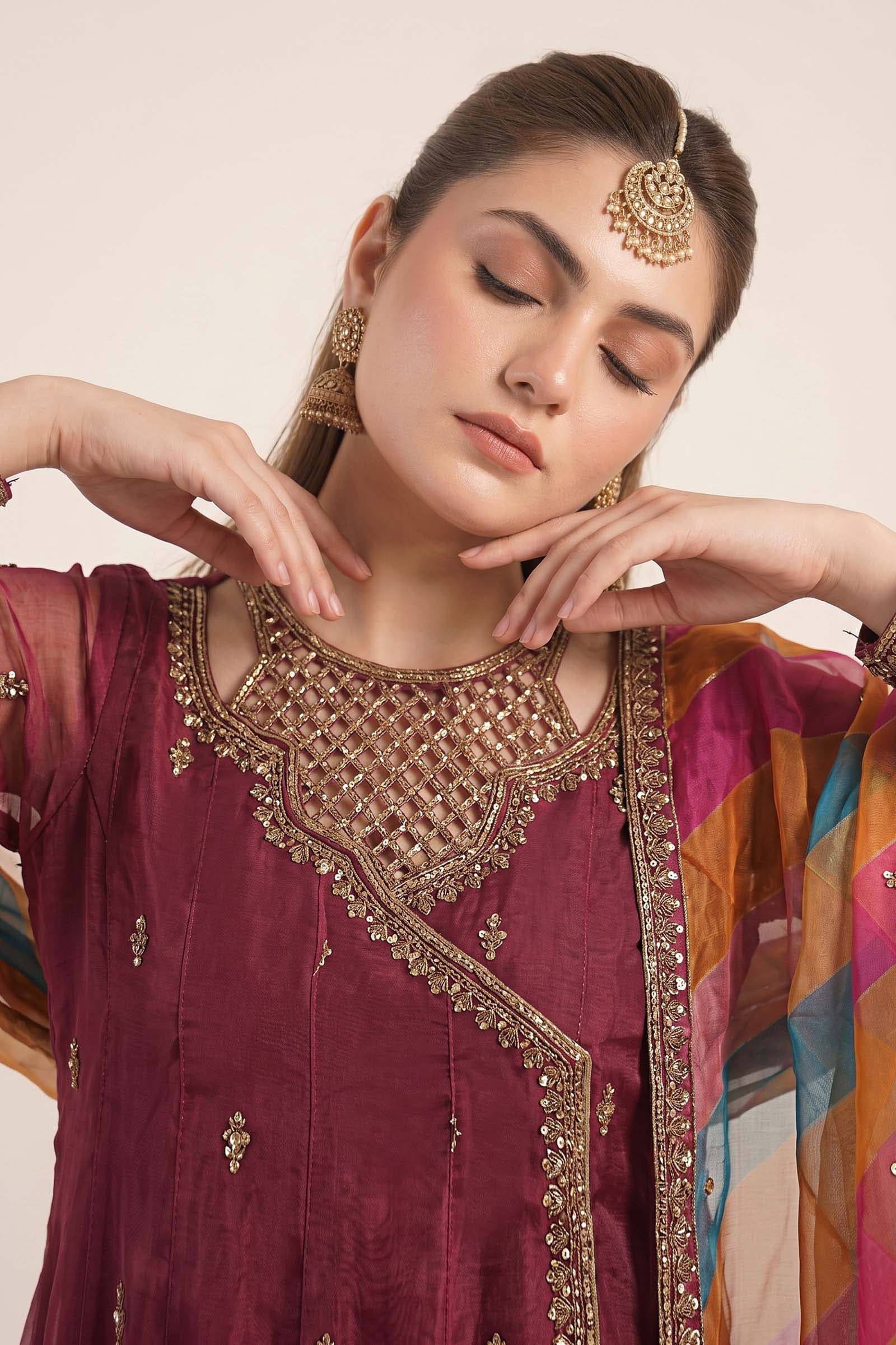 Maria B | Eid Collection 26 | 3 Piece Embroidered Organza Suit