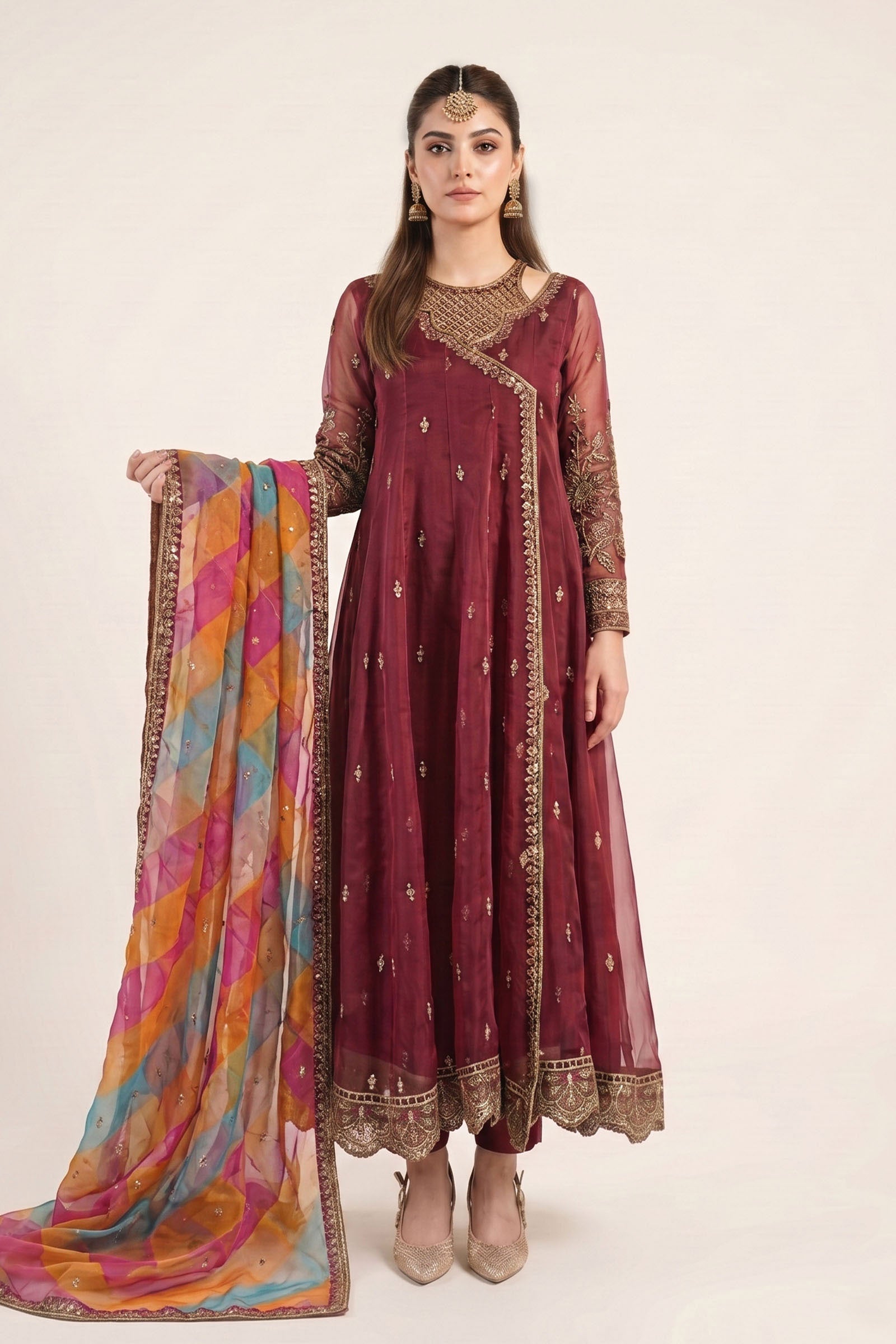 Maria B | Eid Collection 26 | 3 Piece Embroidered Organza Suit