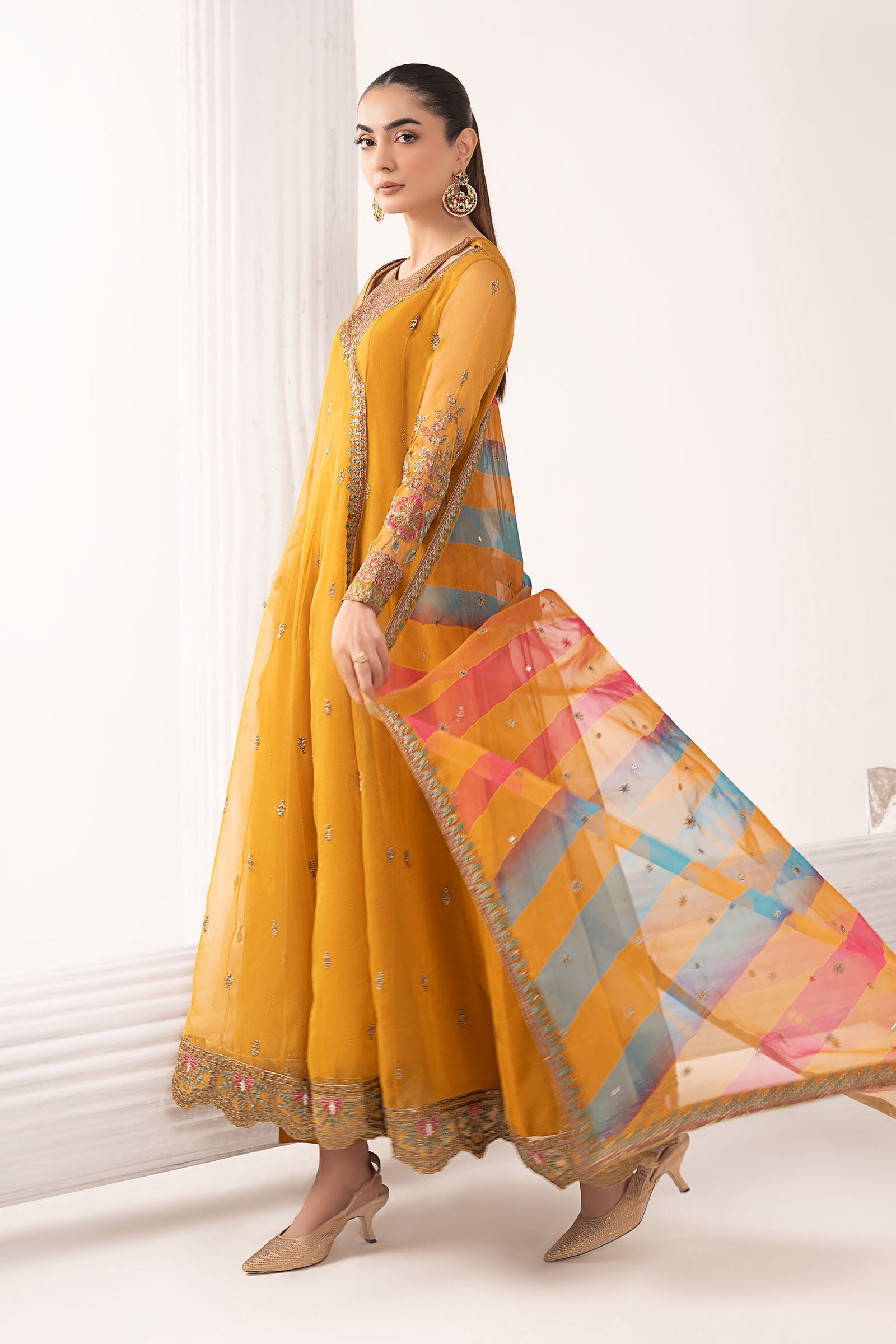 Maria B | Eid Collection Formals 26 | 3 Piece Embroidered Organza Suit