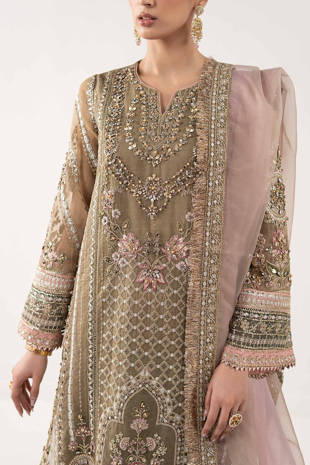 Maria B | Eid Collection 26 | 3 Piece Embroidered Organza Suit