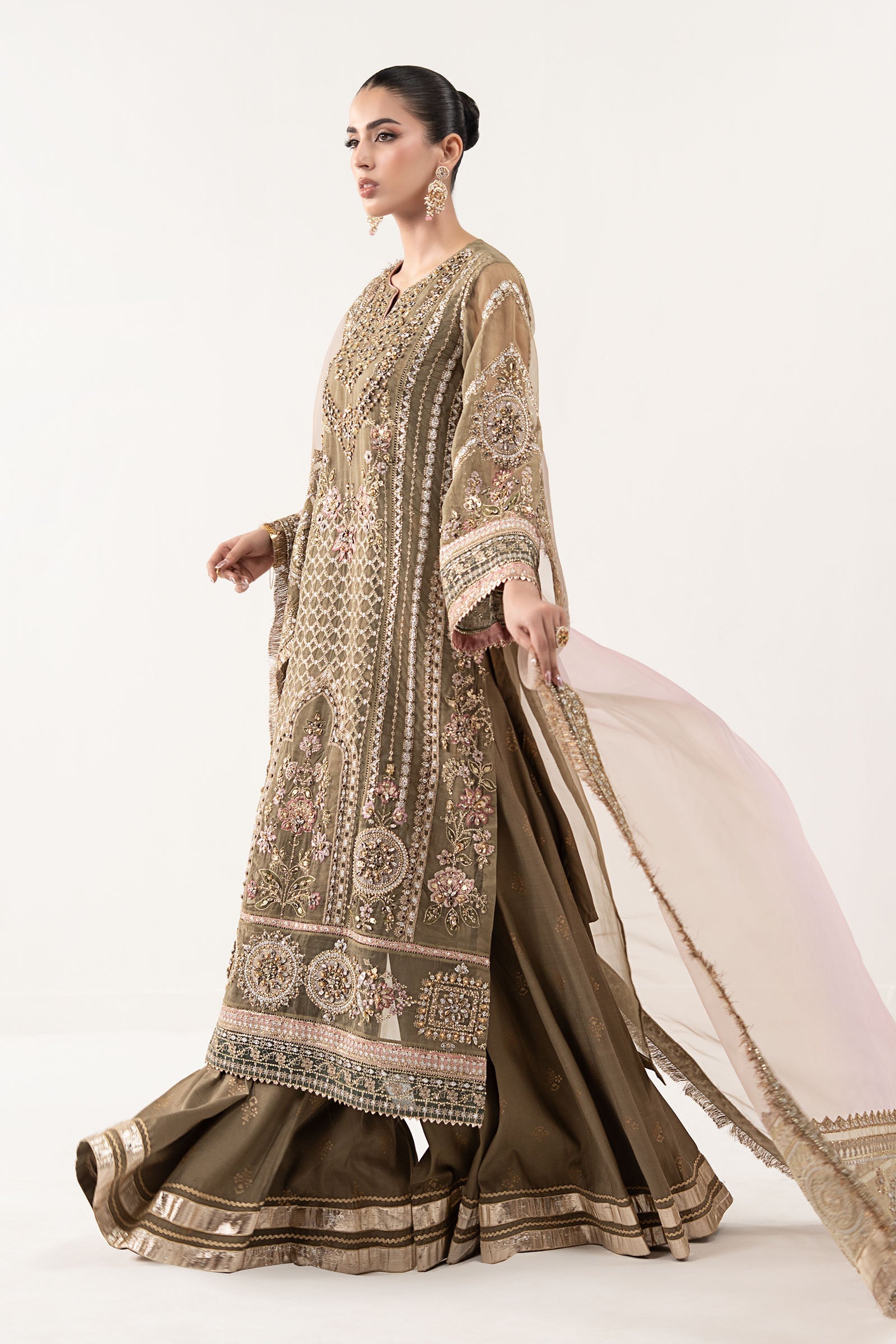 Maria B | Eid Collection 26 | 3 Piece Embroidered Organza Suit