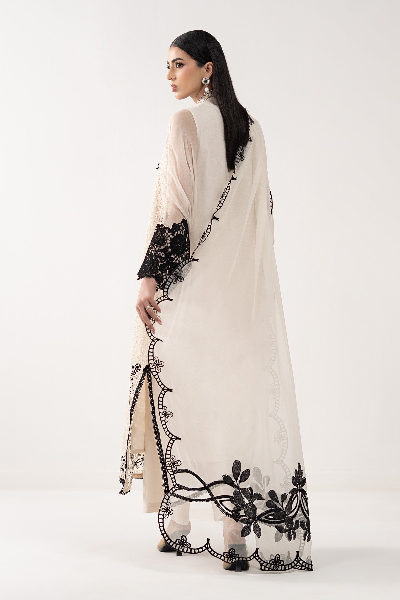 Maria B | Eid Collection 26 | 3 Piece Embroidered Chiffon Suit