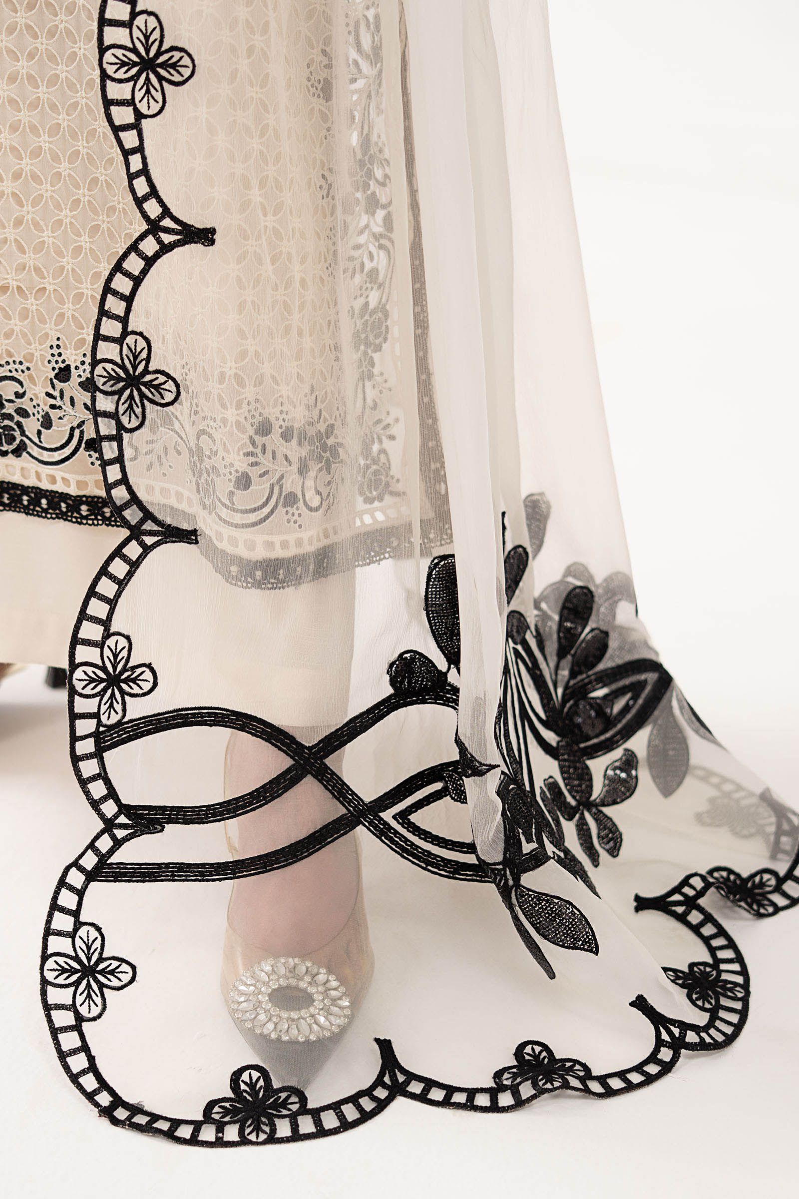Maria B | Eid Collection 26 | 3 Piece Embroidered Chiffon Suit