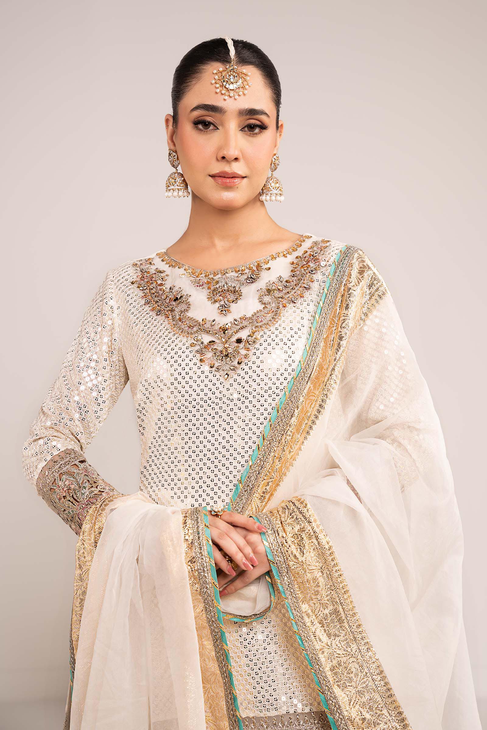 Maria B | Eid Collection Formals 26 | 3 Piece Embroidered Chiffon Suit