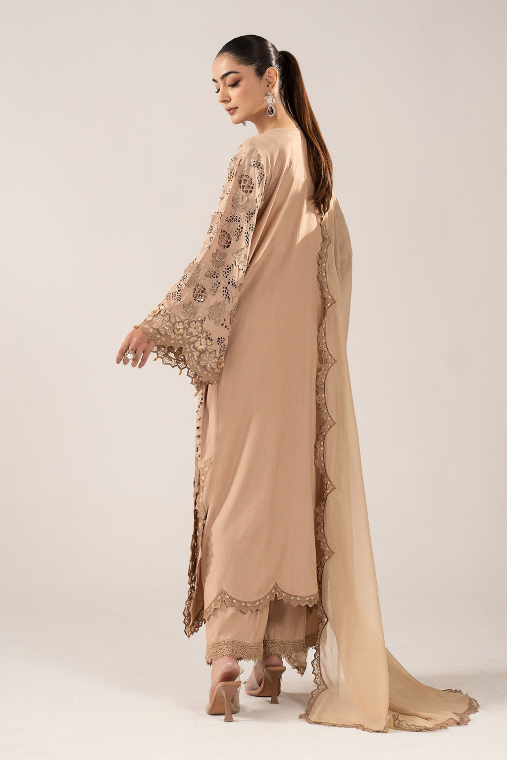 Maria B | Eid Collection 26 | 3 Piece Embroidered Raw Silk Suit
