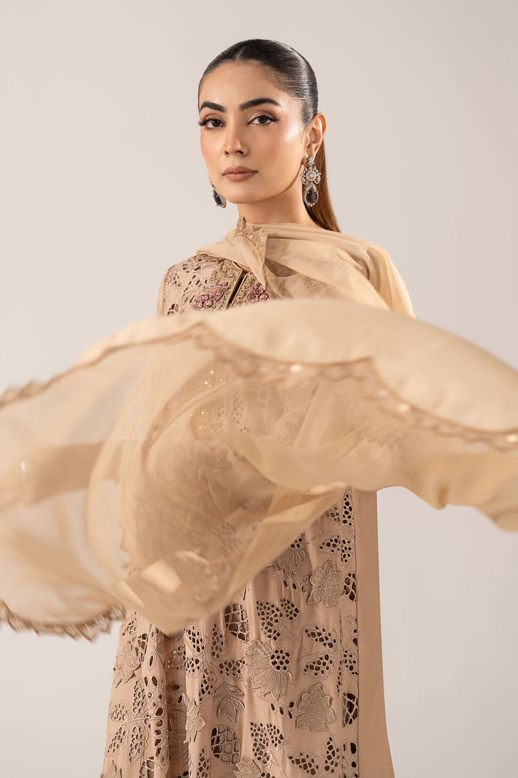 Maria B | Eid Collection 26 | 3 Piece Embroidered Raw Silk Suit