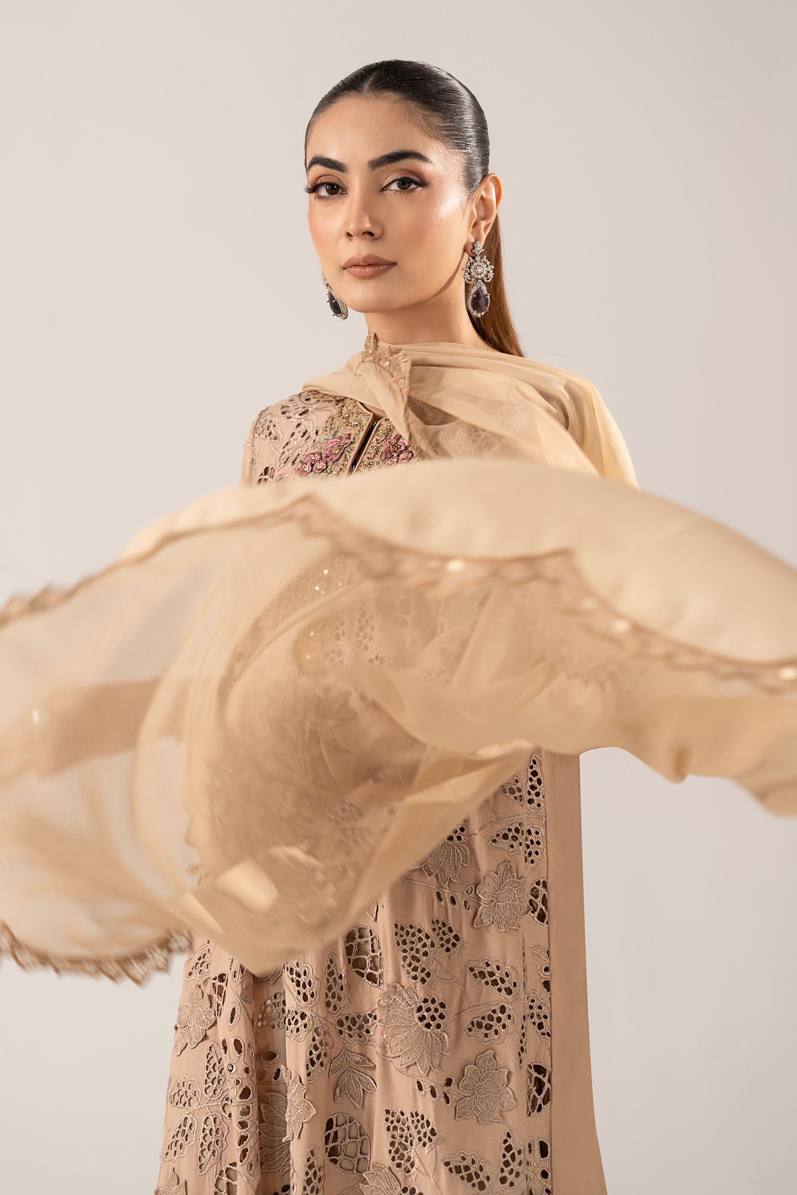Maria B | Eid Collection 26 | 3 Piece Embroidered Raw Silk Suit