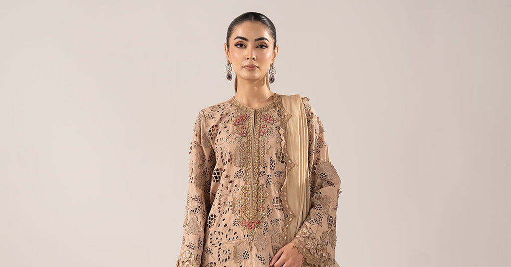 Maria B | Eid Collection 26 | 3 Piece Embroidered Raw Silk Suit