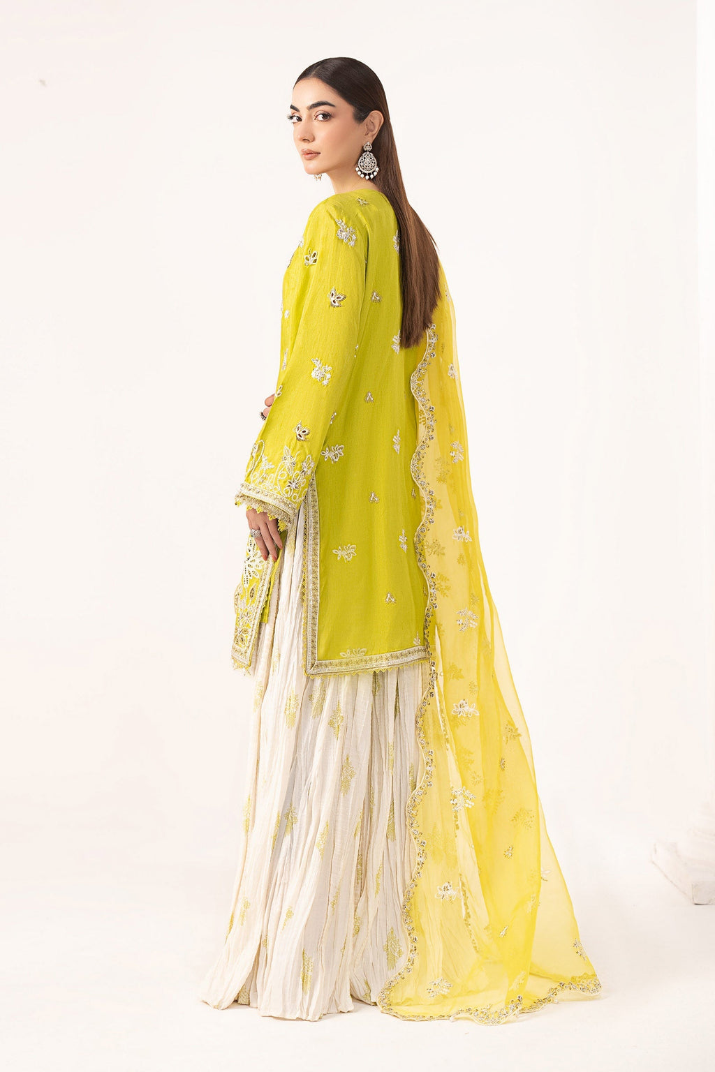 Maria B | Eid Collection 26 | 3 Piece Embroidered Raw Silk Suit