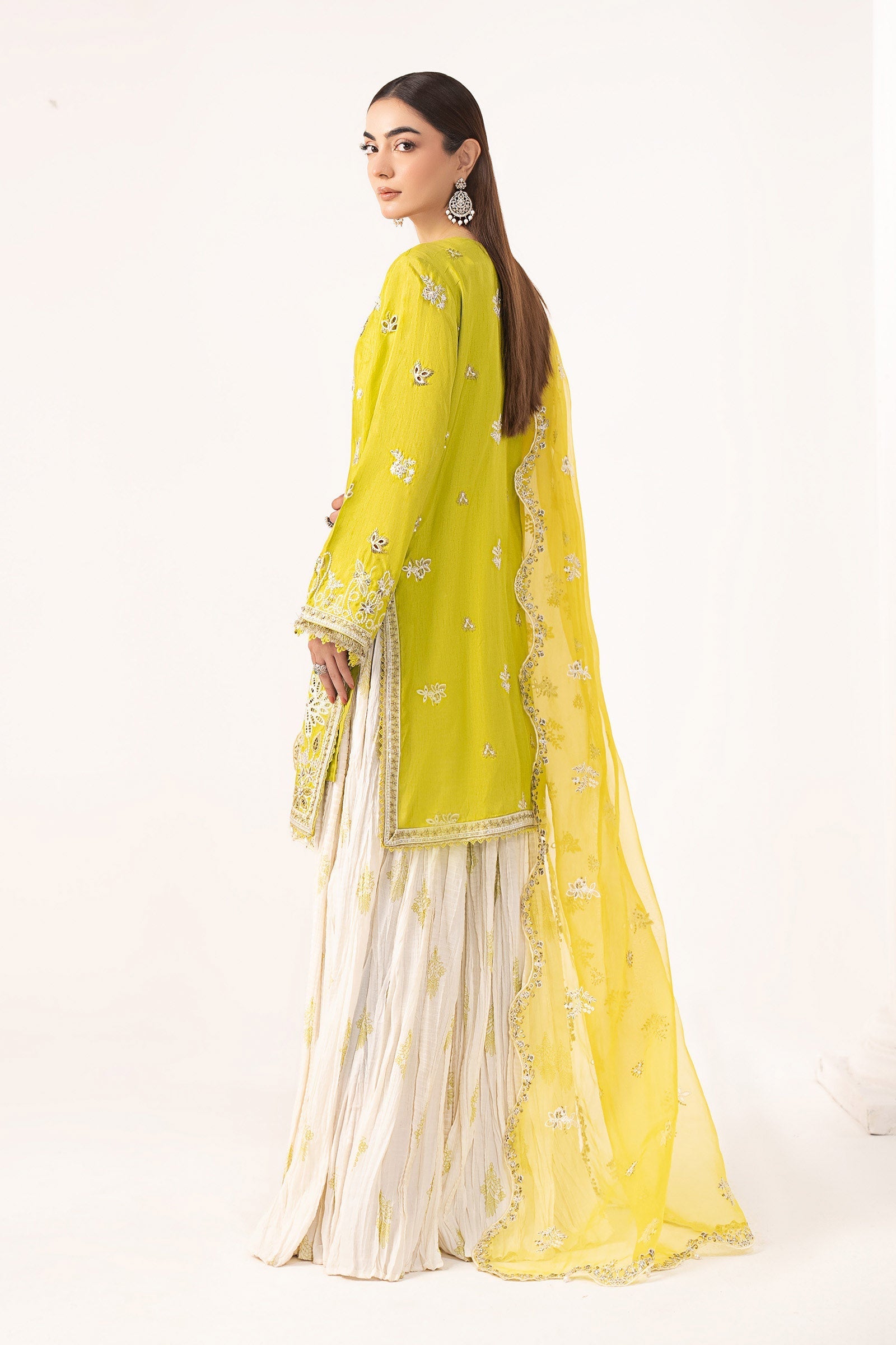 Maria B | Eid Collection 26 | 3 Piece Embroidered Raw Silk Suit