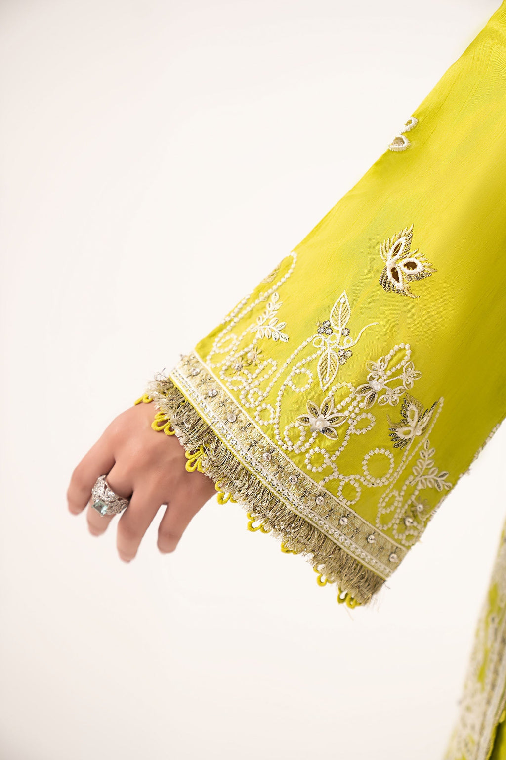 Maria B | Eid Collection 26 | 3 Piece Embroidered Raw Silk Suit