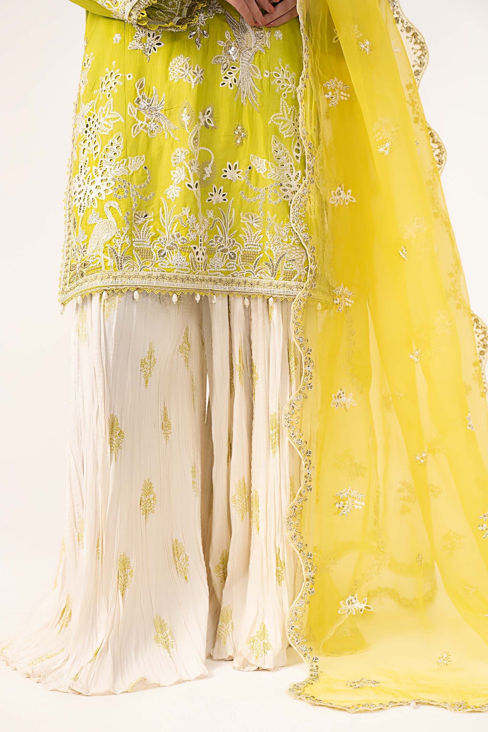 Maria B | Eid Collection 26 | 3 Piece Embroidered Raw Silk Suit