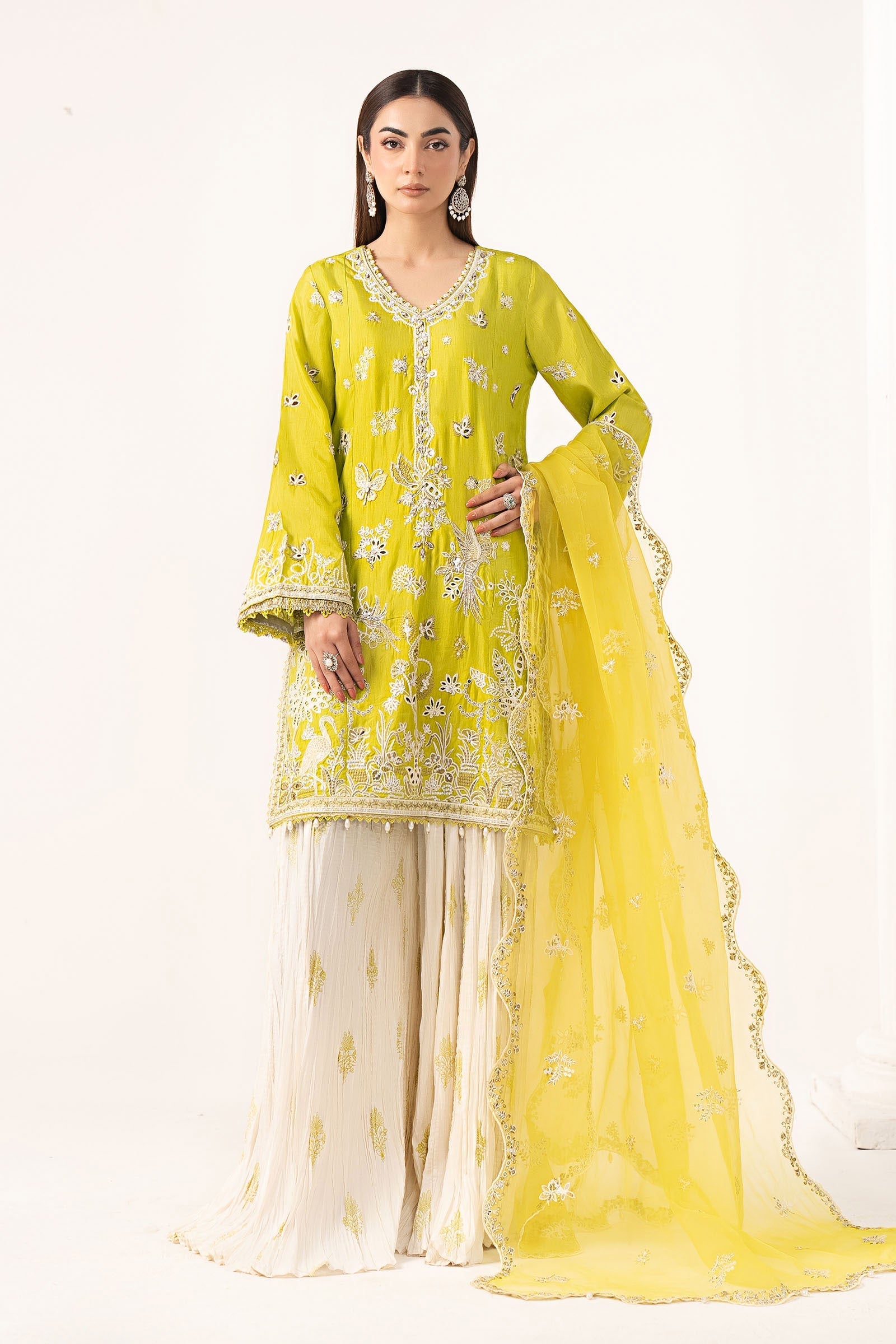 Maria B | Eid Collection 26 | 3 Piece Embroidered Raw Silk Suit
