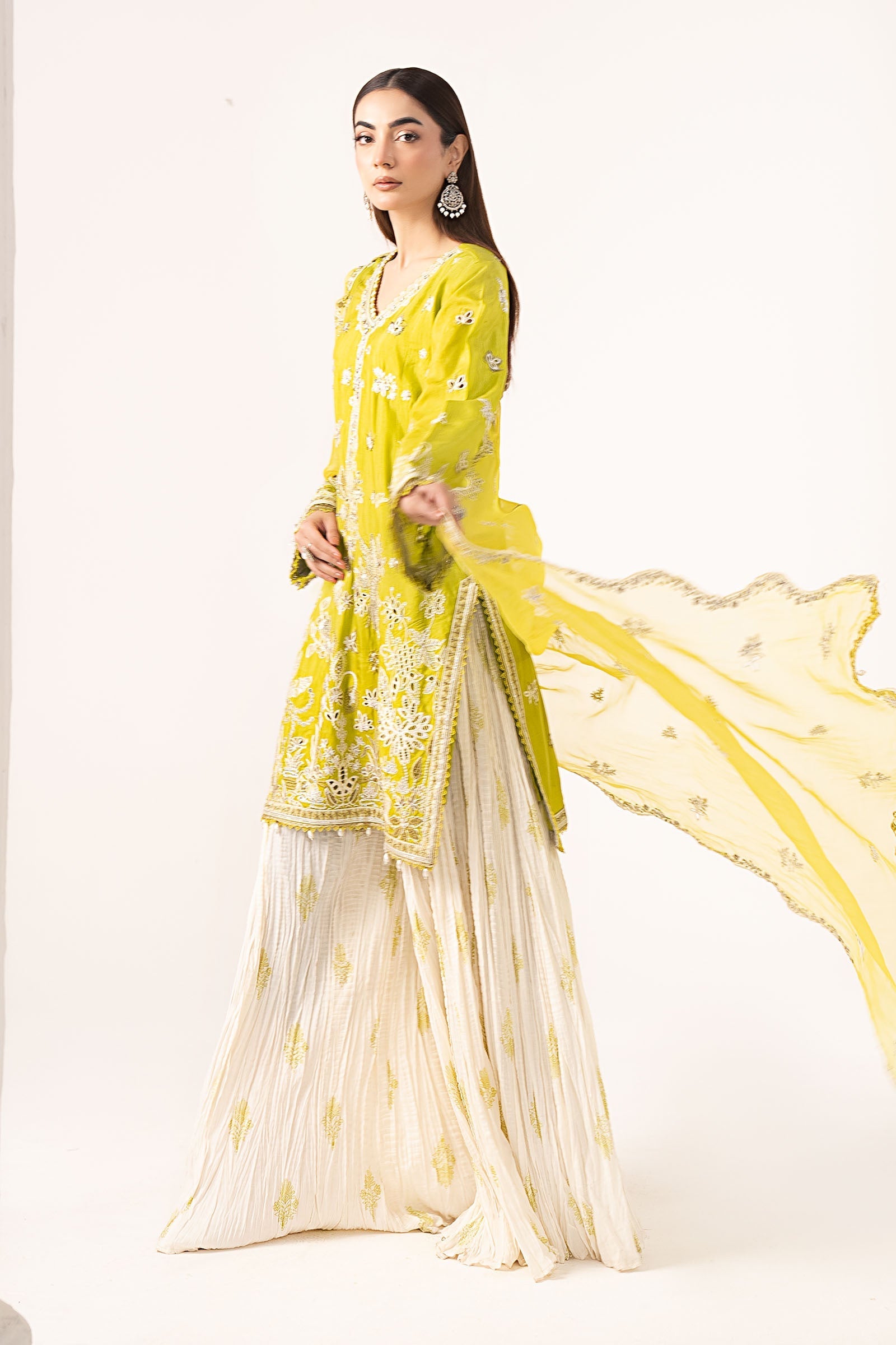 Maria B | Eid Collection 26 | 3 Piece Embroidered Raw Silk Suit