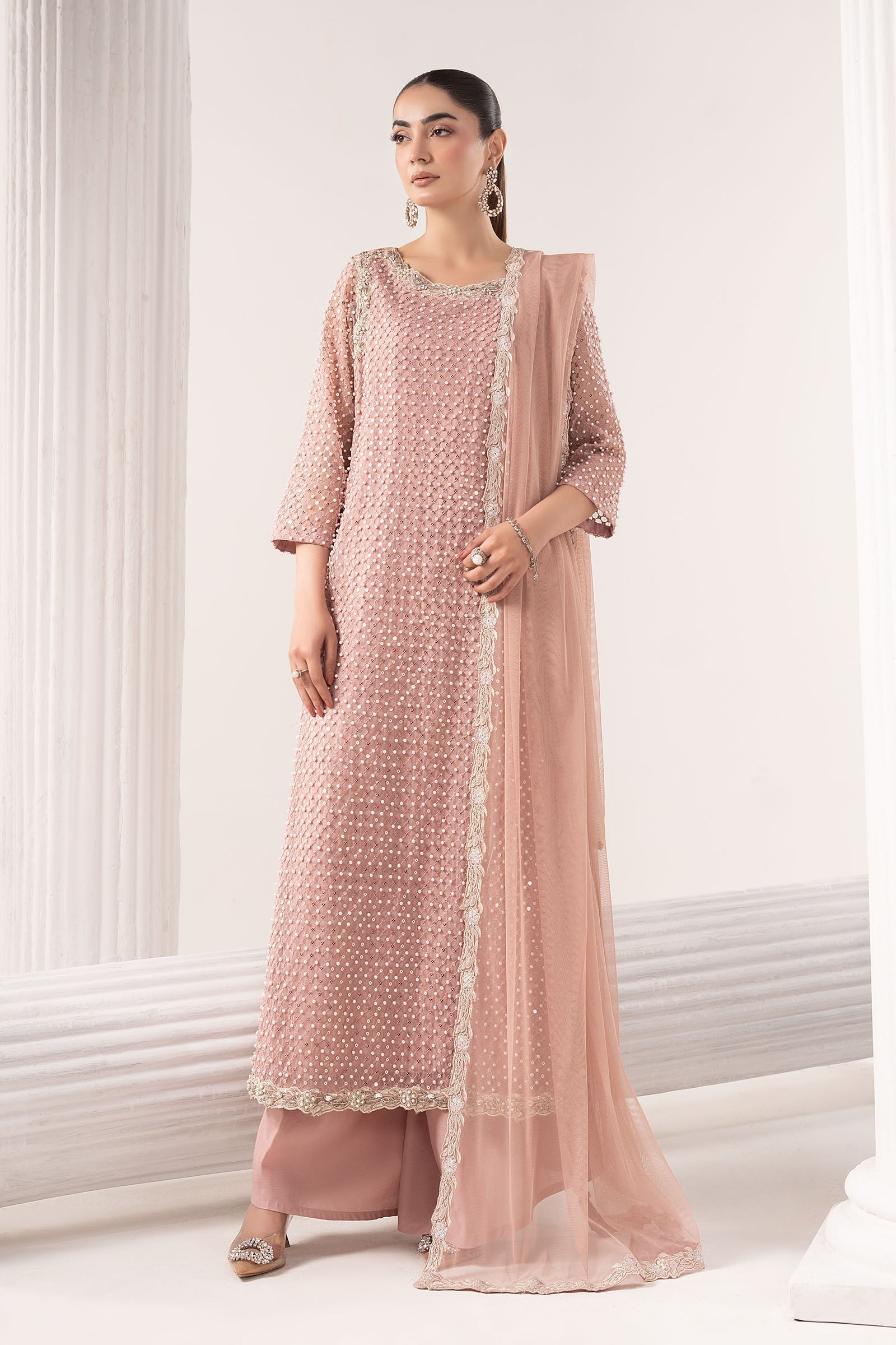 Maria B | Eid Collection 26 | 3 Piece Embroidered Organza Suit