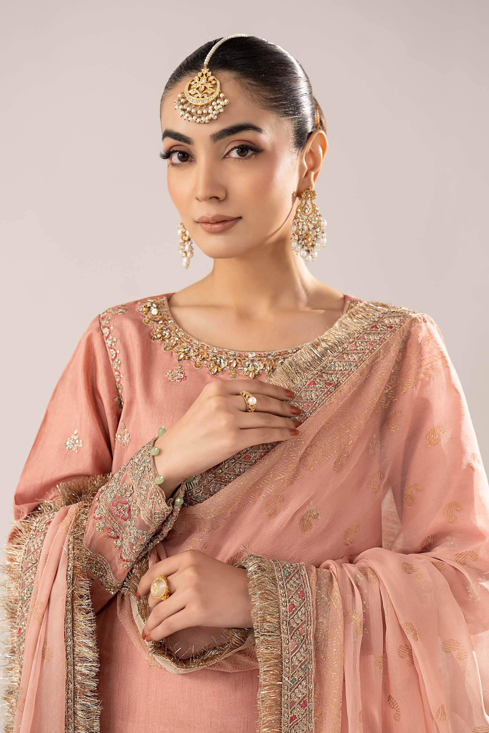 Maria B | Eid Collection 26 | 3 Piece Embroidered Raw Silk Suit