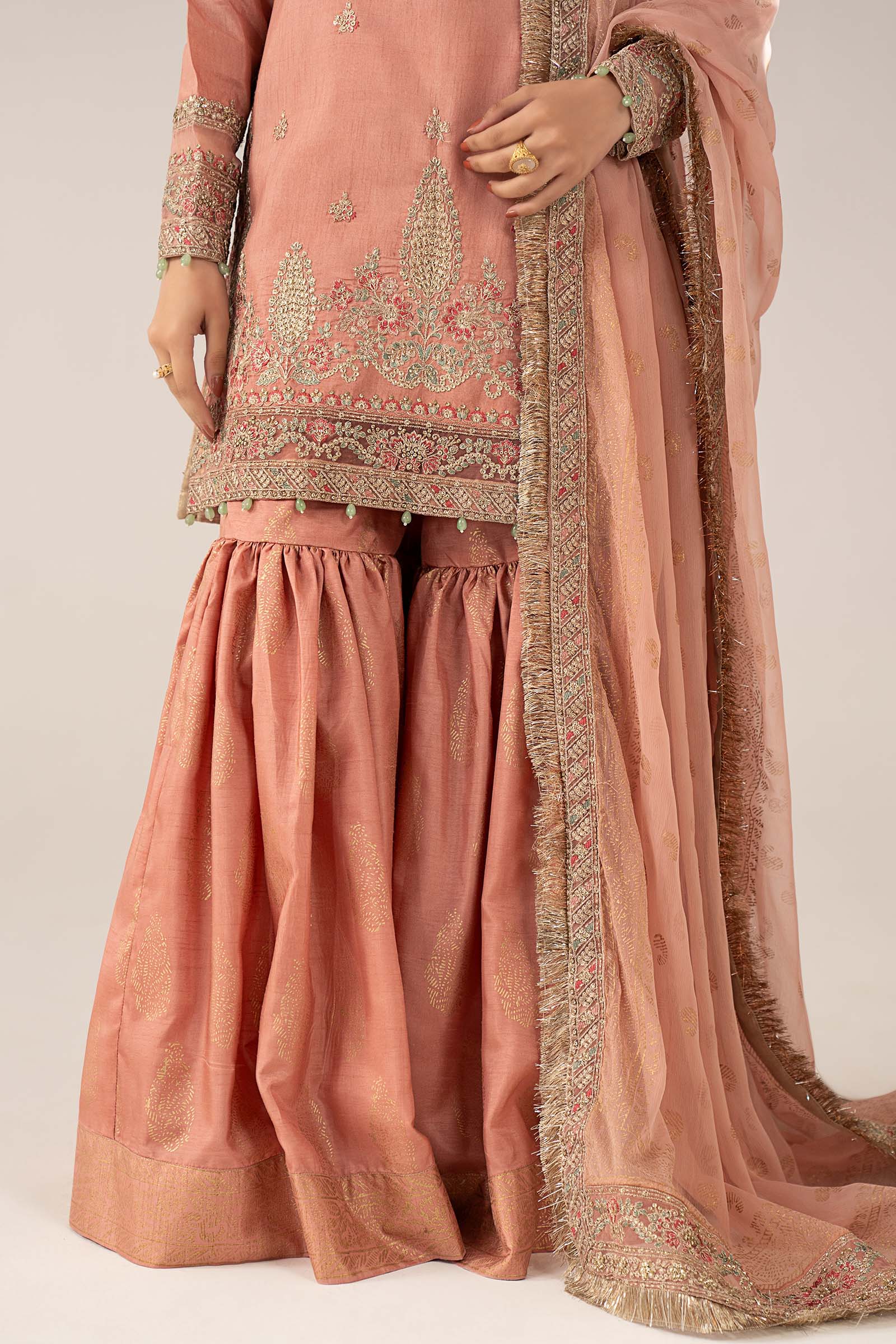 Maria B | Eid Collection 26 | 3 Piece Embroidered Raw Silk Suit