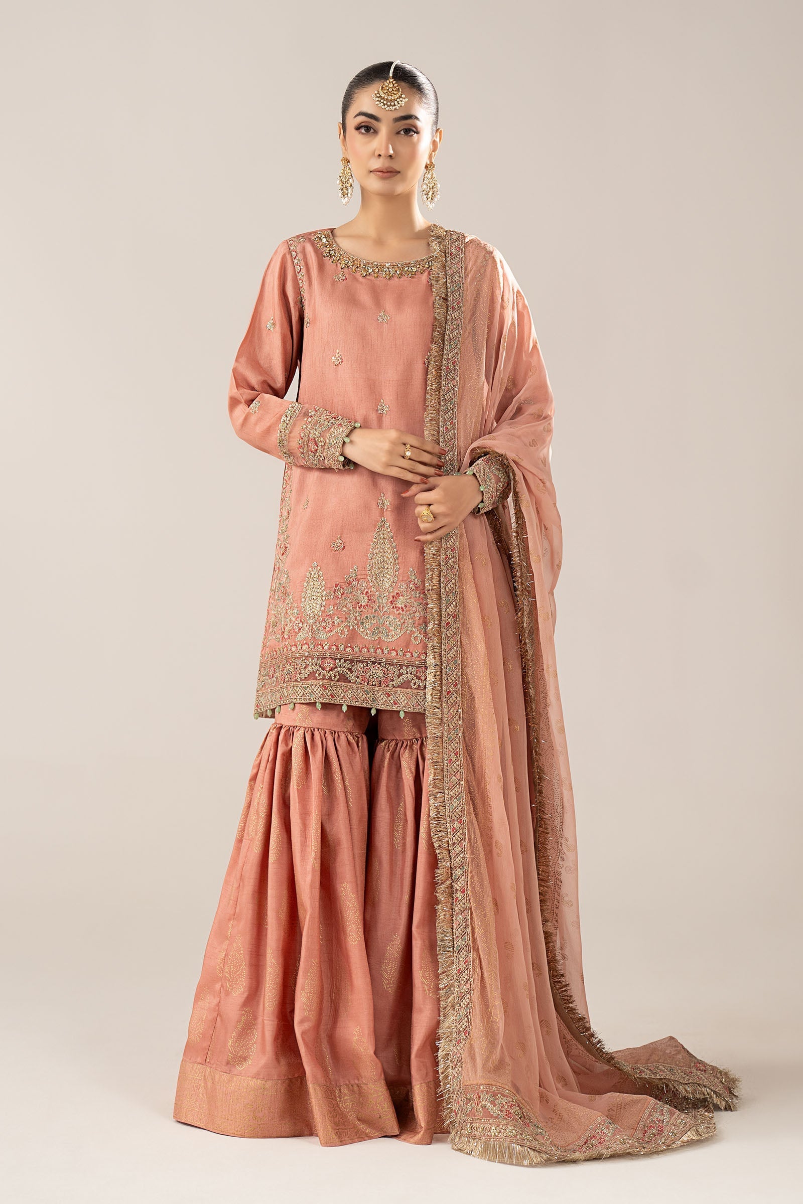 Maria B | Eid Collection 26 | 3 Piece Embroidered Raw Silk Suit