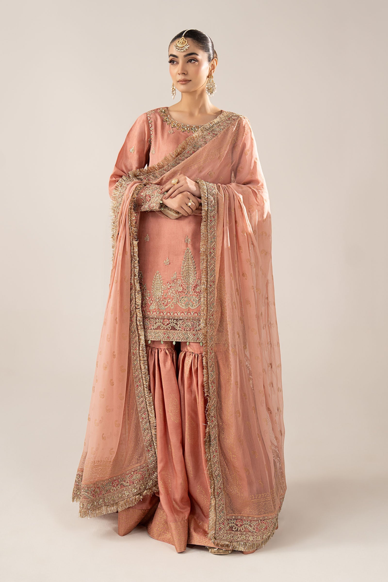 Maria B | Eid Collection 26 | 3 Piece Embroidered Raw Silk Suit
