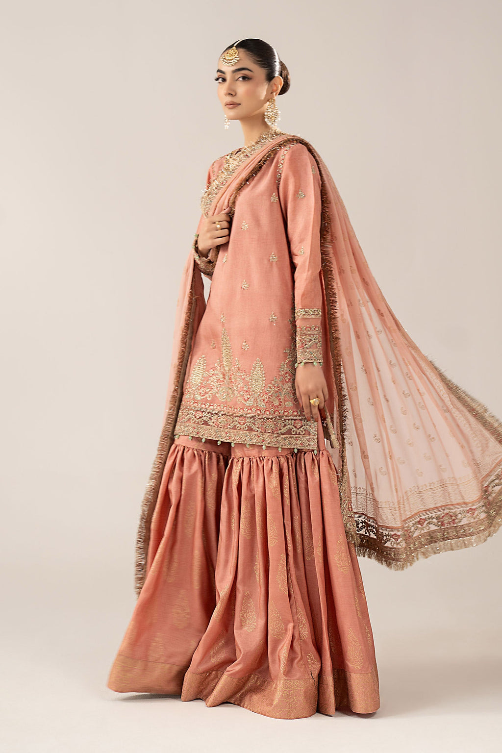 Maria B | Eid Collection 26 | 3 Piece Embroidered Raw Silk Suit