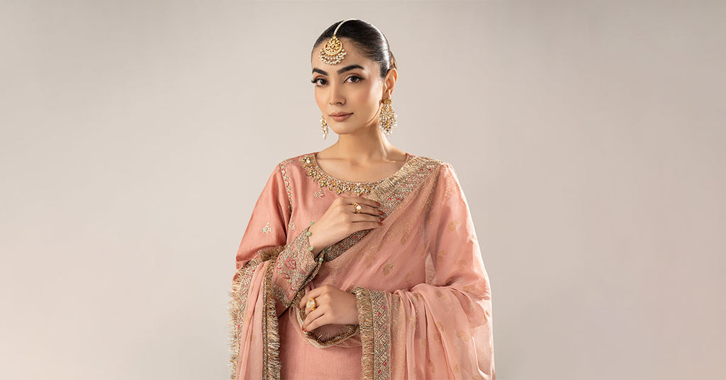Maria B | Eid Collection 26 | 3 Piece Embroidered Raw Silk Suit