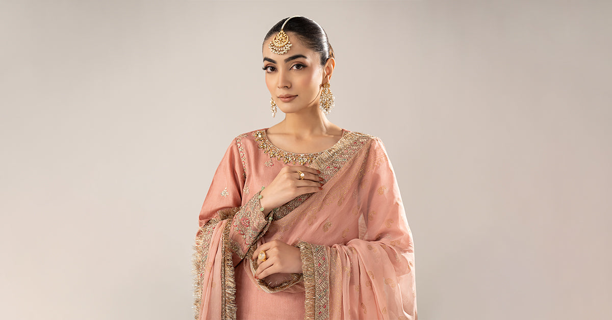 Maria B | Eid Collection 26 | 3 Piece Embroidered Raw Silk Suit