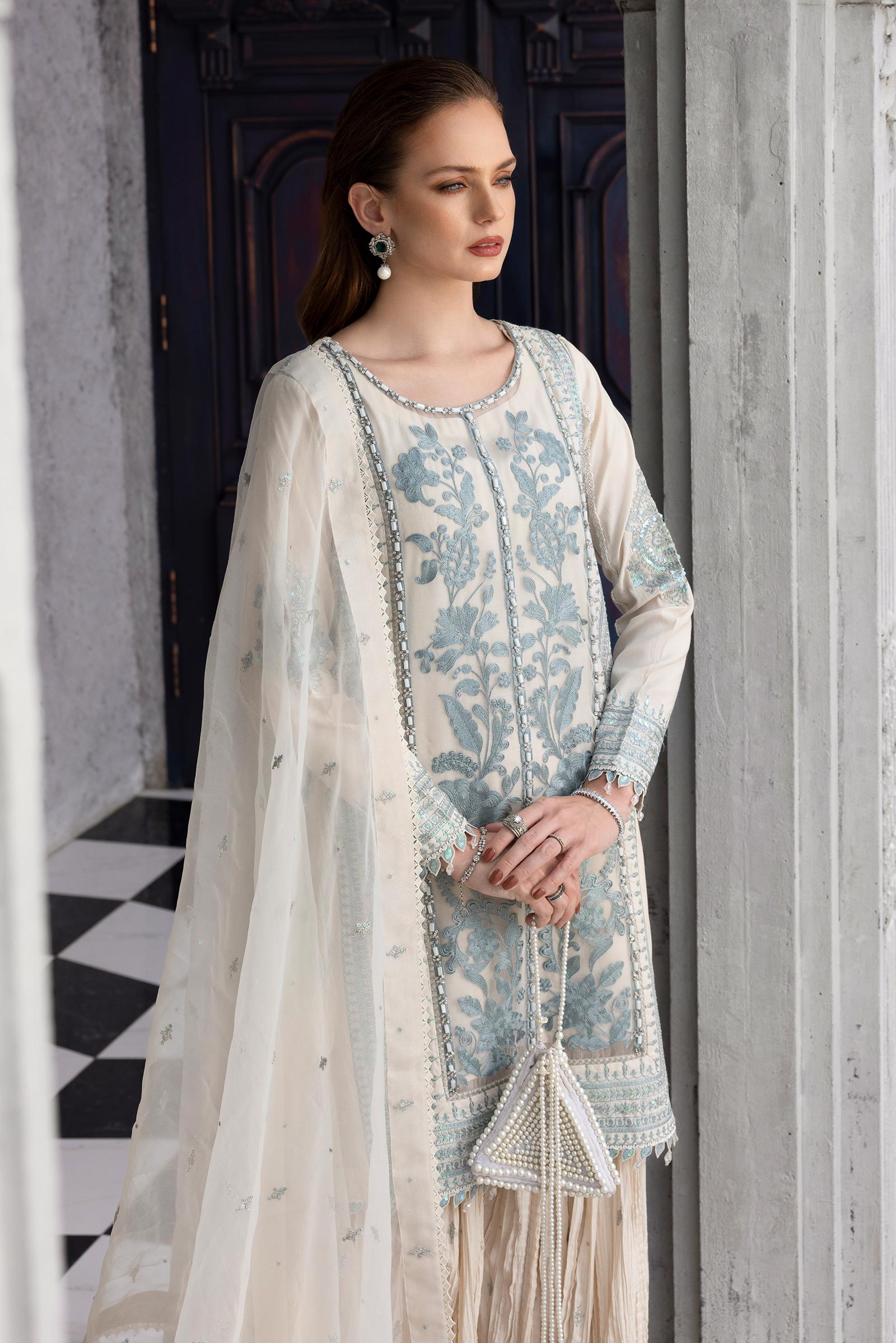 Maria B | Eid Collection 26 | 3 Piece Embroidered Organza Suit