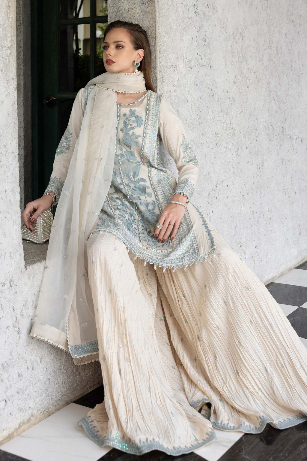 Maria B | Eid Collection 26 | 3 Piece Embroidered Organza Suit
