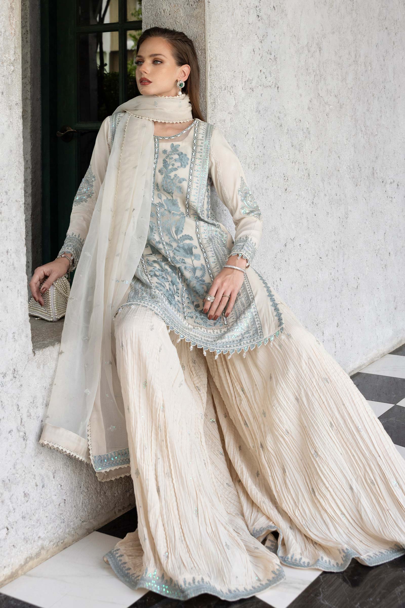 Maria B | Eid Collection 26 | 3 Piece Embroidered Organza Suit