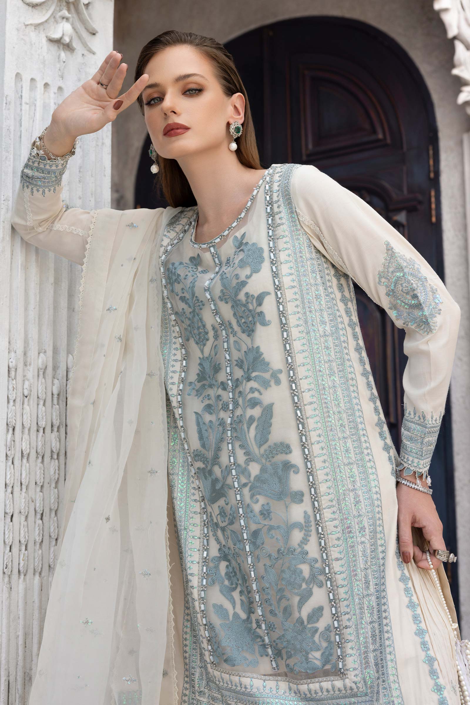 Maria B | Eid Collection 26 | 3 Piece Embroidered Organza Suit